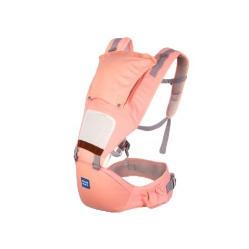 8-in-1 Ergonomic Baby Carrier with Detachable Hip Seat | Convertible Soft Kangaroo Carrier with Lumbar Support | Adjustable Waist Belt | 9–48 Months | Up to 16 kg | Pink