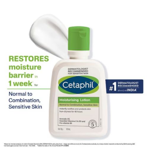 Cetaphil Moisturising Lotion for Dry to Normal Sensitive Skin | Dermatologist Recommended|100ml