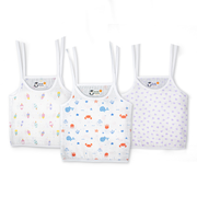 Muslin Knot Baby Jabla Combo| Soft Cotton Muslin Tops for Newborn Babies (0–3 Months) | Breathable, Gentle & Skin-Friendly Infant Wear(Combo of 3)