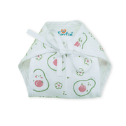 Printed Muslin Nappies for Baby | Soft & Breathable Cotton Reusable Cloth Diapers | Washable Langot for Newborns & Infants