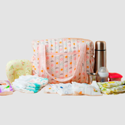 Premium Muslin Diaper Bag for Moms – Soft Cotton Baby Travel Bag with Multiple Compartments, Lightweight Maternity Tote for Newborn Essentials, Stylish & Washable