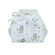 Printed Muslin Nappies for Baby | Soft & Breathable Cotton Reusable Cloth Diapers | Washable Langot for Newborns & Infants