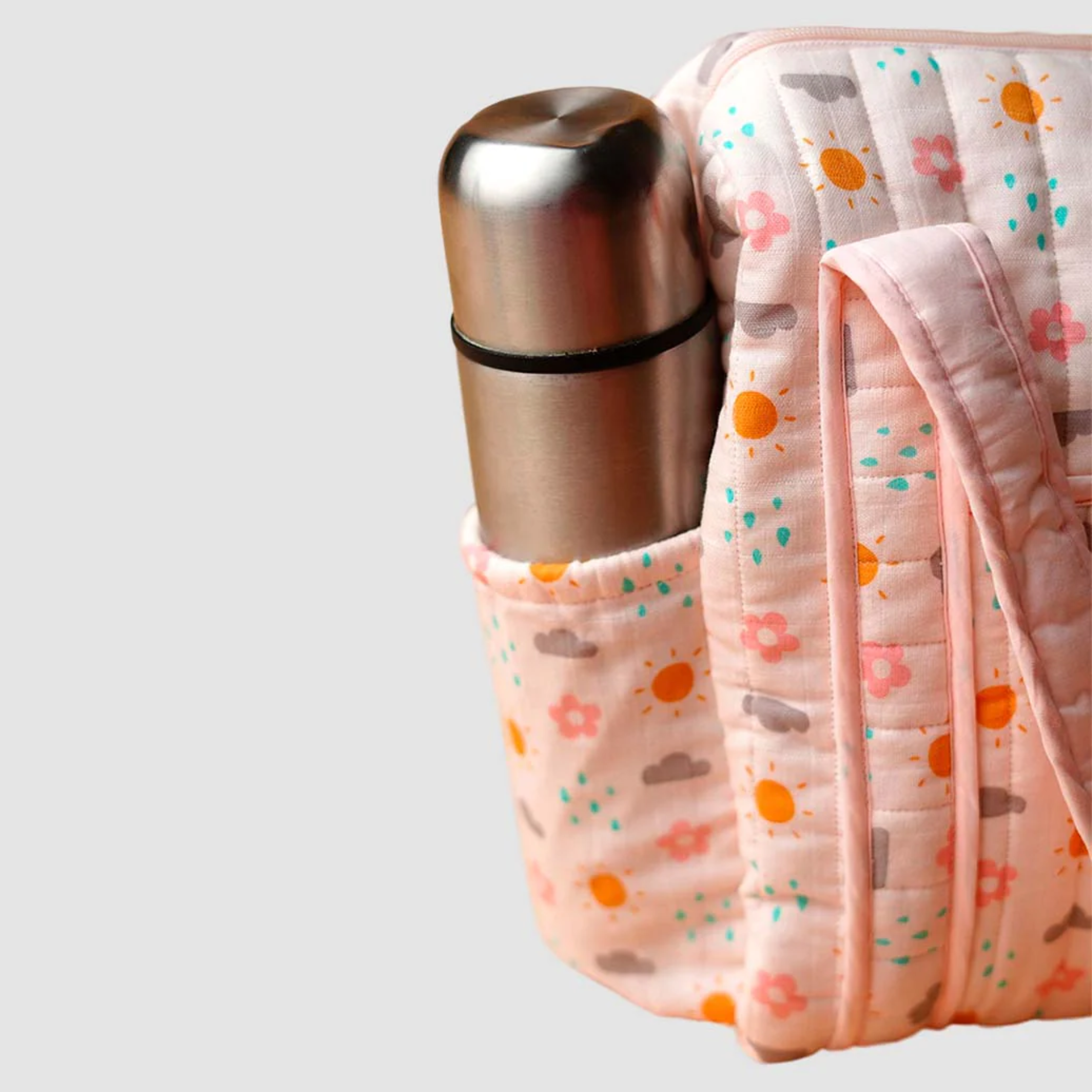 Premium Muslin Diaper Bag for Moms – Soft Cotton Baby Travel Bag with Multiple Compartments, Lightweight Maternity Tote for Newborn Essentials, Stylish & Washable