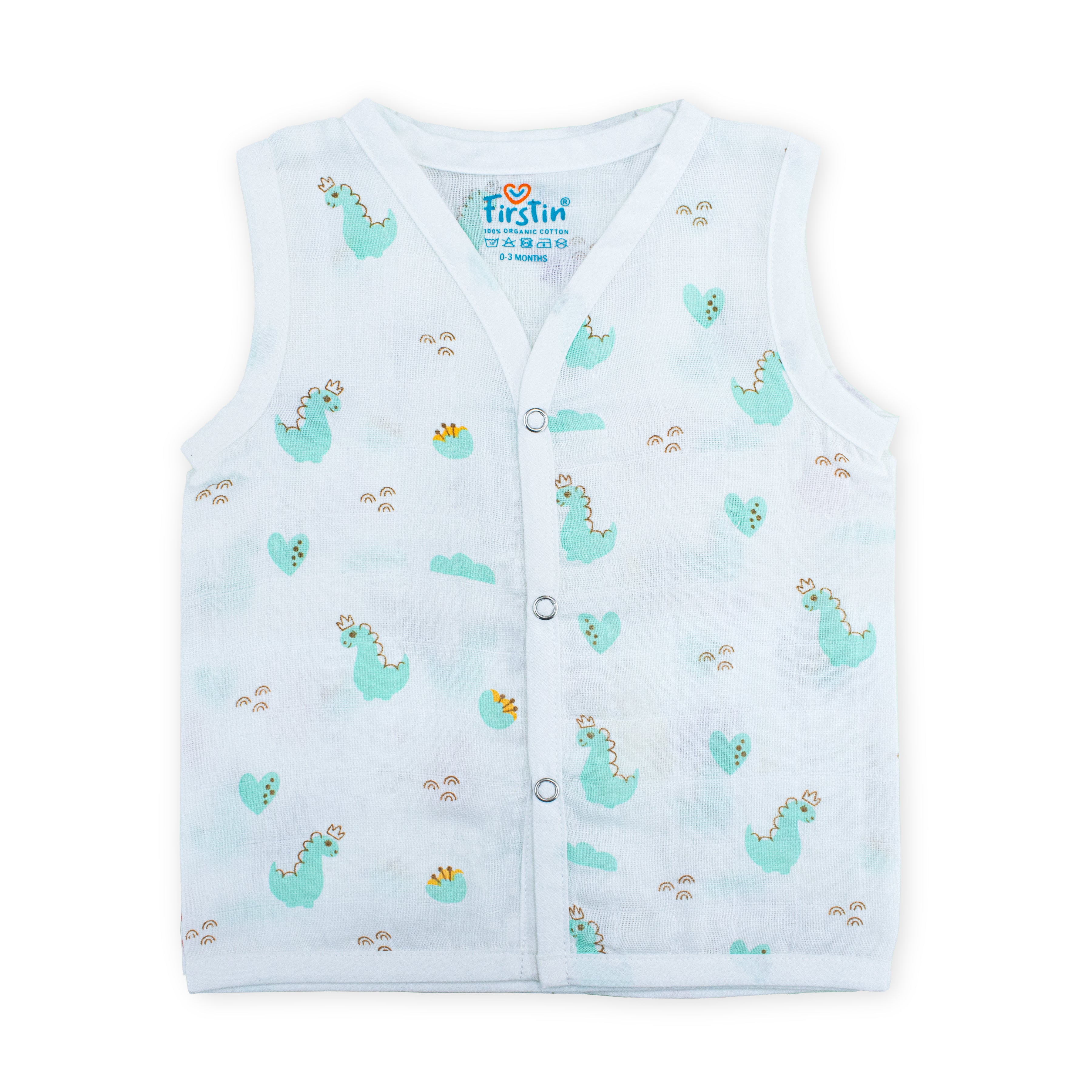 Muslin Button Type Jablas | Muslin Front Button Top For Babies