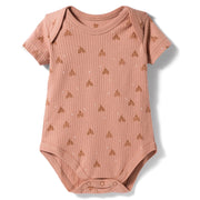 I Bears Interlock Knit Half Sleeves Onesies for Baby | Soft Cotton Baby Bodysuit for Newborns & Infants | Comfortable Daily Wear