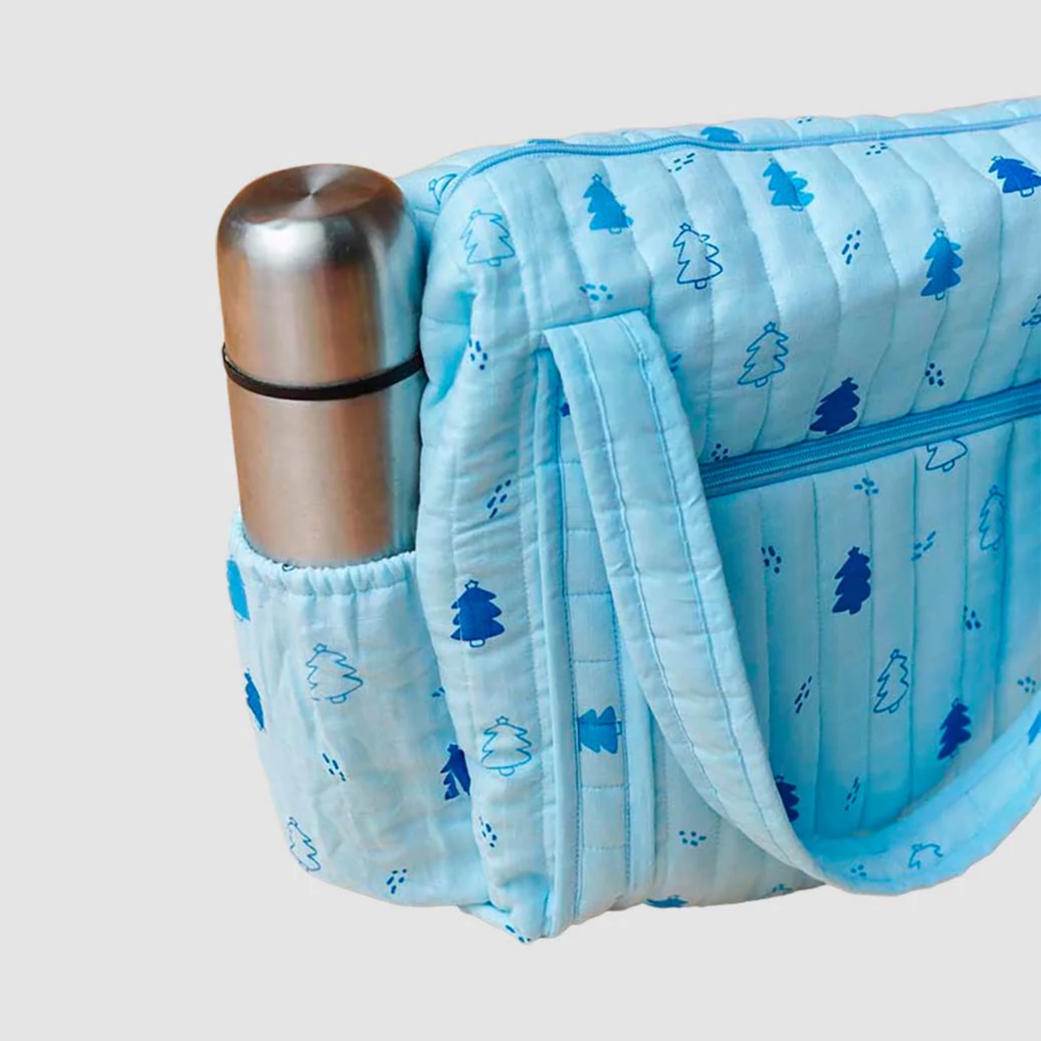 Premium Muslin Diaper Bag for Moms – Soft Cotton Baby Travel Bag with Multiple Compartments, Lightweight Maternity Tote for Newborn Essentials, Stylish & Washable