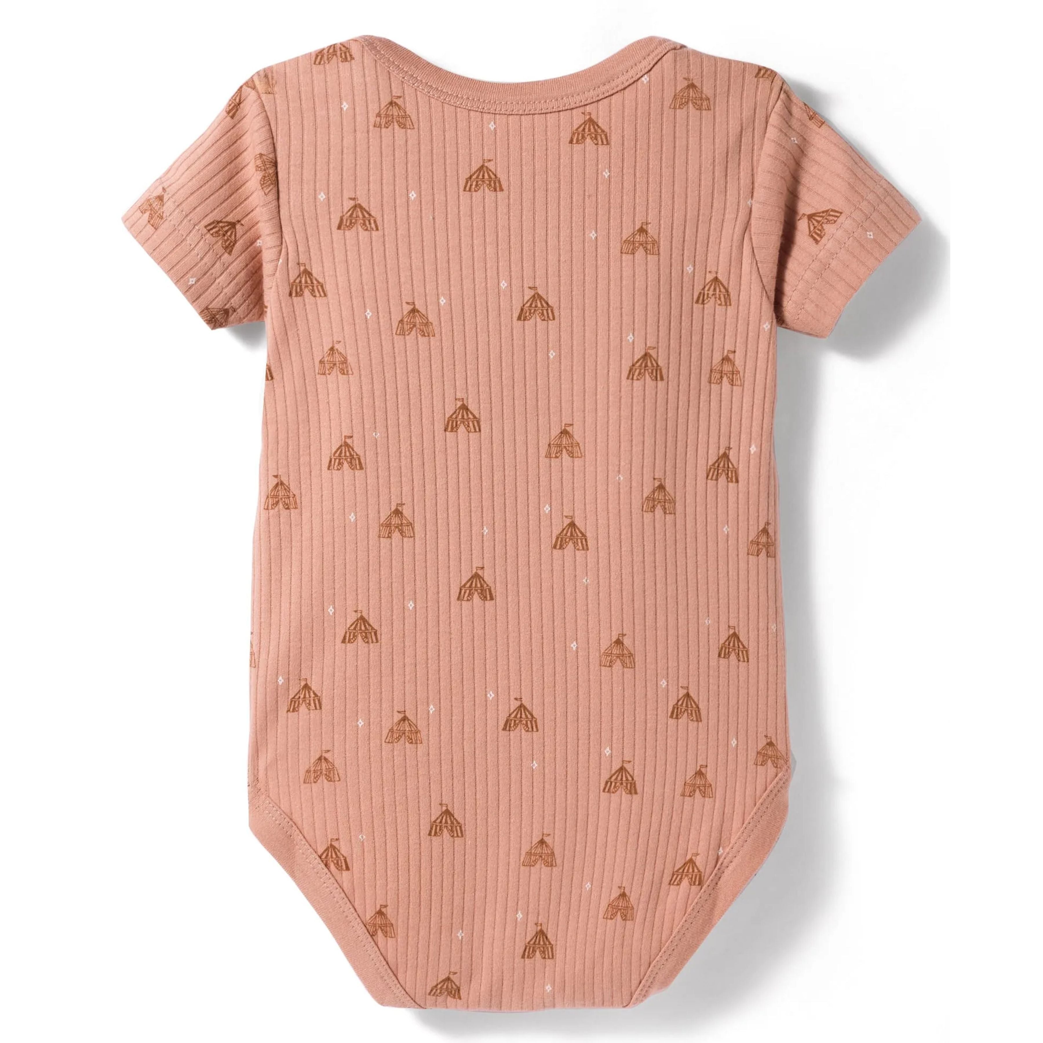 I Bears Interlock Knit Half Sleeves Onesies for Baby | Soft Cotton Baby Bodysuit for Newborns & Infants | Comfortable Daily Wear