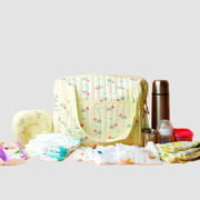 Premium Muslin Diaper Bag for Moms – Soft Cotton Baby Travel Bag with Multiple Compartments, Lightweight Maternity Tote for Newborn Essentials, Stylish & Washable