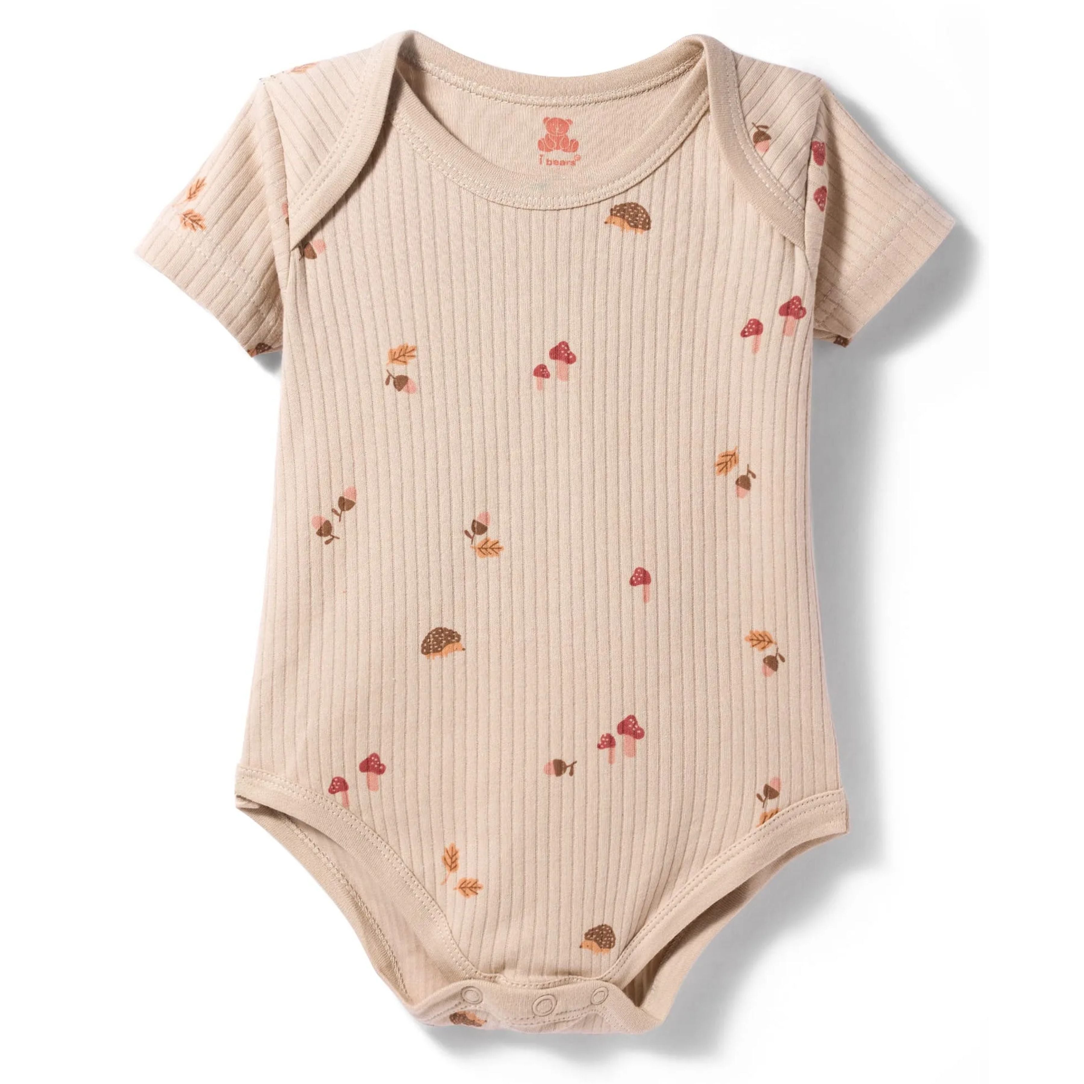 I Bears Interlock Knit Half Sleeves Onesies Combo Pack of 3 | Soft Cotton Baby Bodysuit for Newborns & Infants | Comfortable Daily Wear