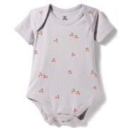 I Bears Interlock Knit Half Sleeves Onesies for Baby | Soft Cotton Baby Bodysuit for Newborns & Infants | Comfortable Daily Wear