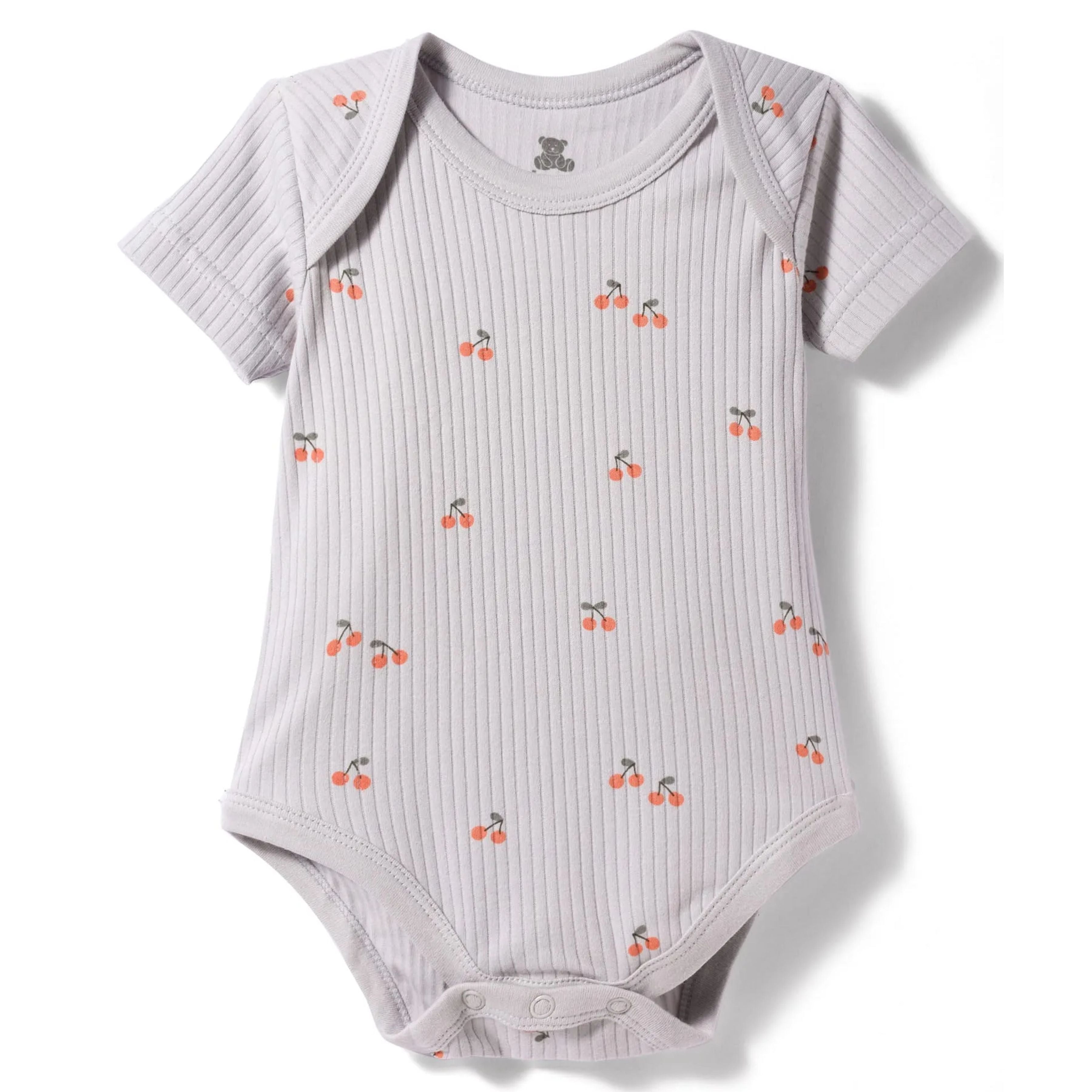 I Bears Interlock Knit Half Sleeves Onesies Combo Pack of 3 | Soft Cotton Baby Bodysuit for Newborns & Infants | Comfortable Daily Wear