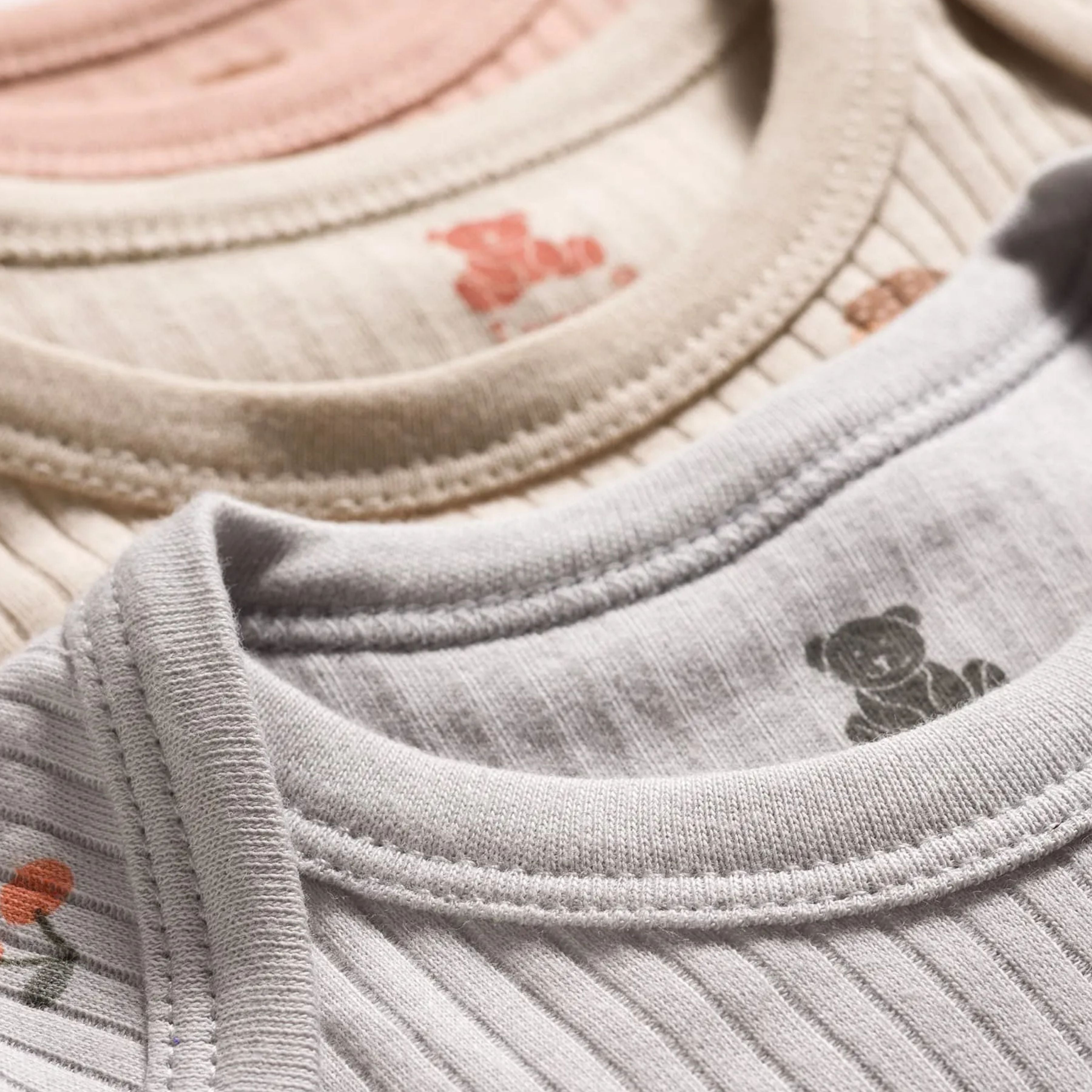 I Bears Interlock Knit Half Sleeves Onesies Combo Pack of 3 | Soft Cotton Baby Bodysuit for Newborns & Infants | Comfortable Daily Wear