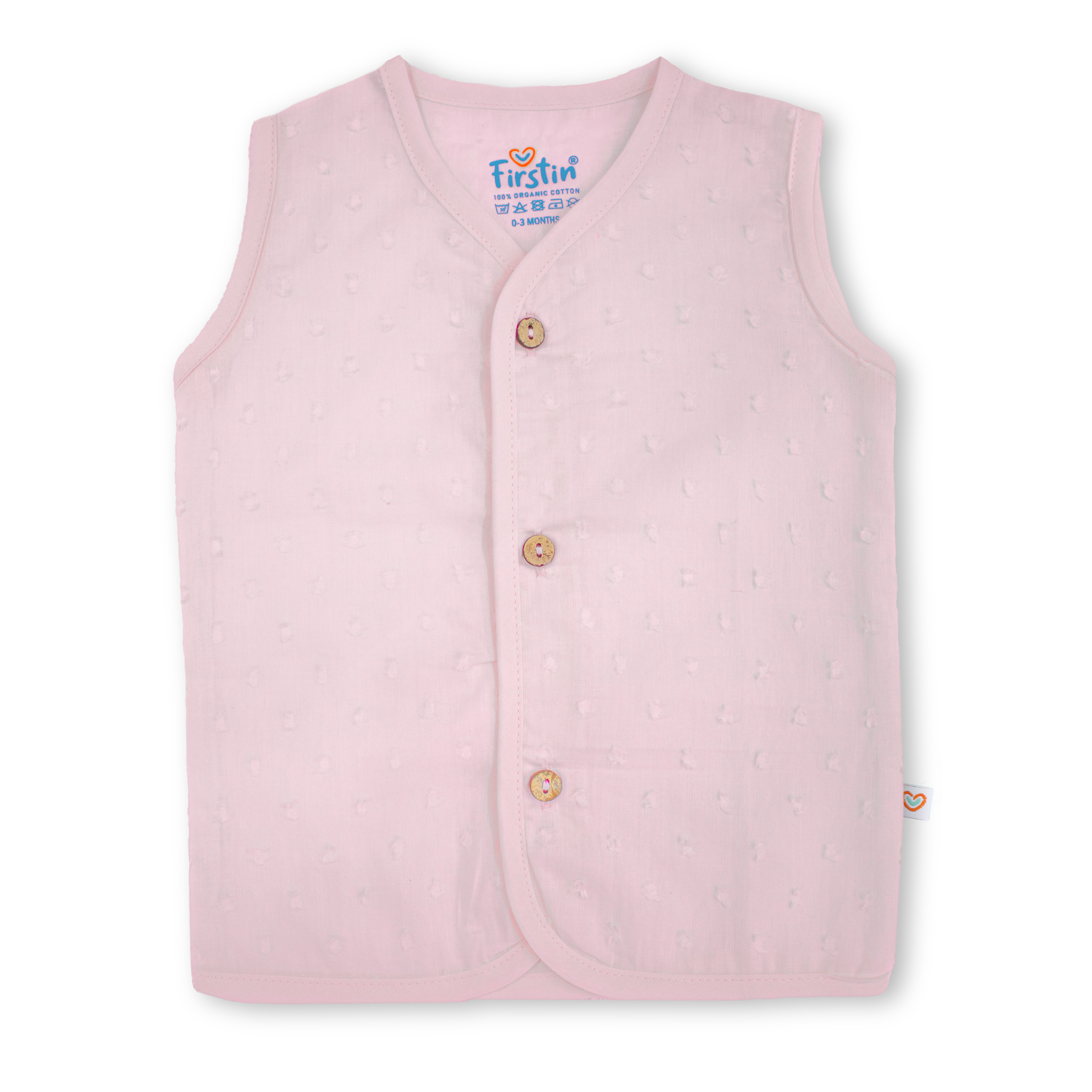Muslin Button Type Jablas | Muslin Front Button Top For Babies
