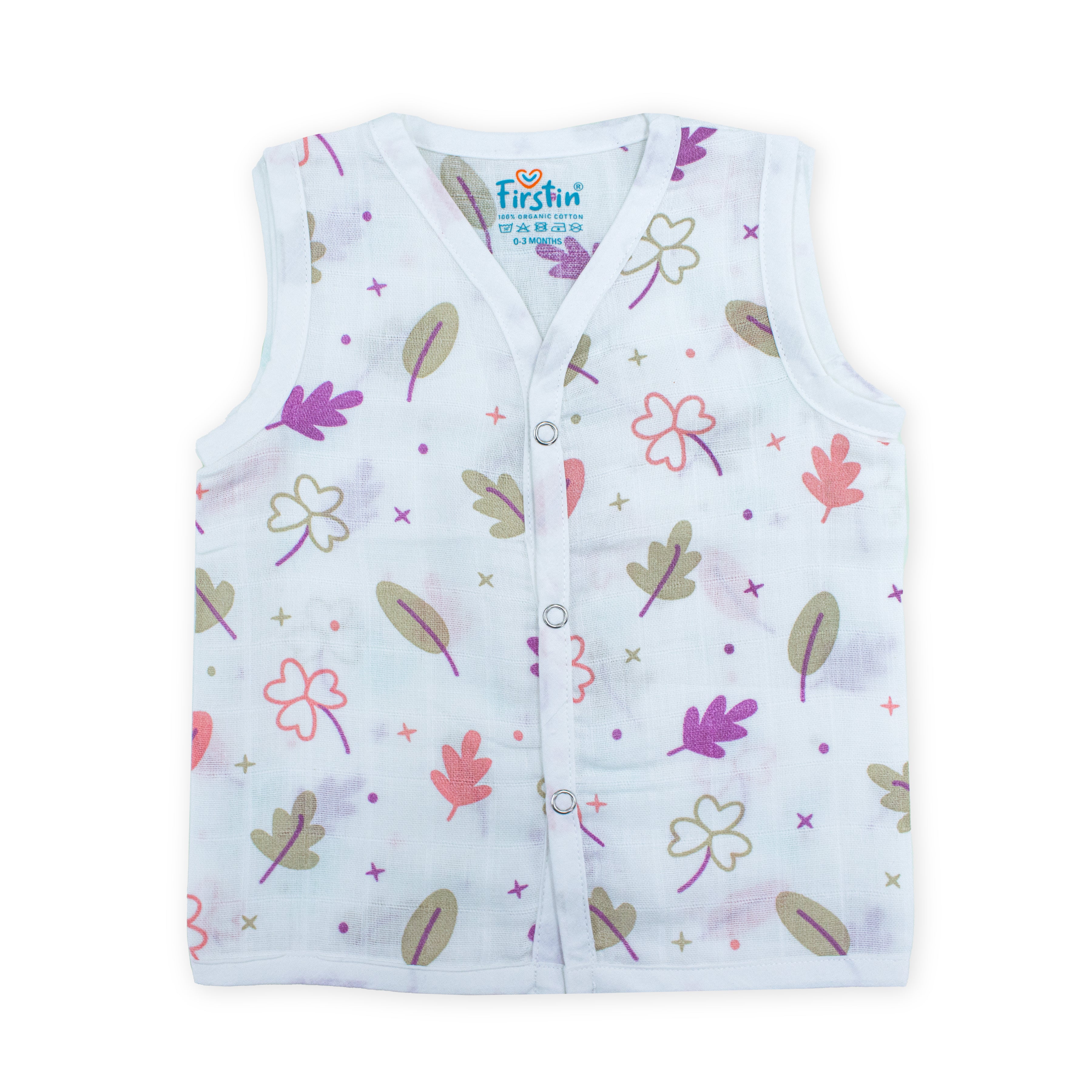 Muslin Button Type Jablas | Muslin Front Button Top For Babies