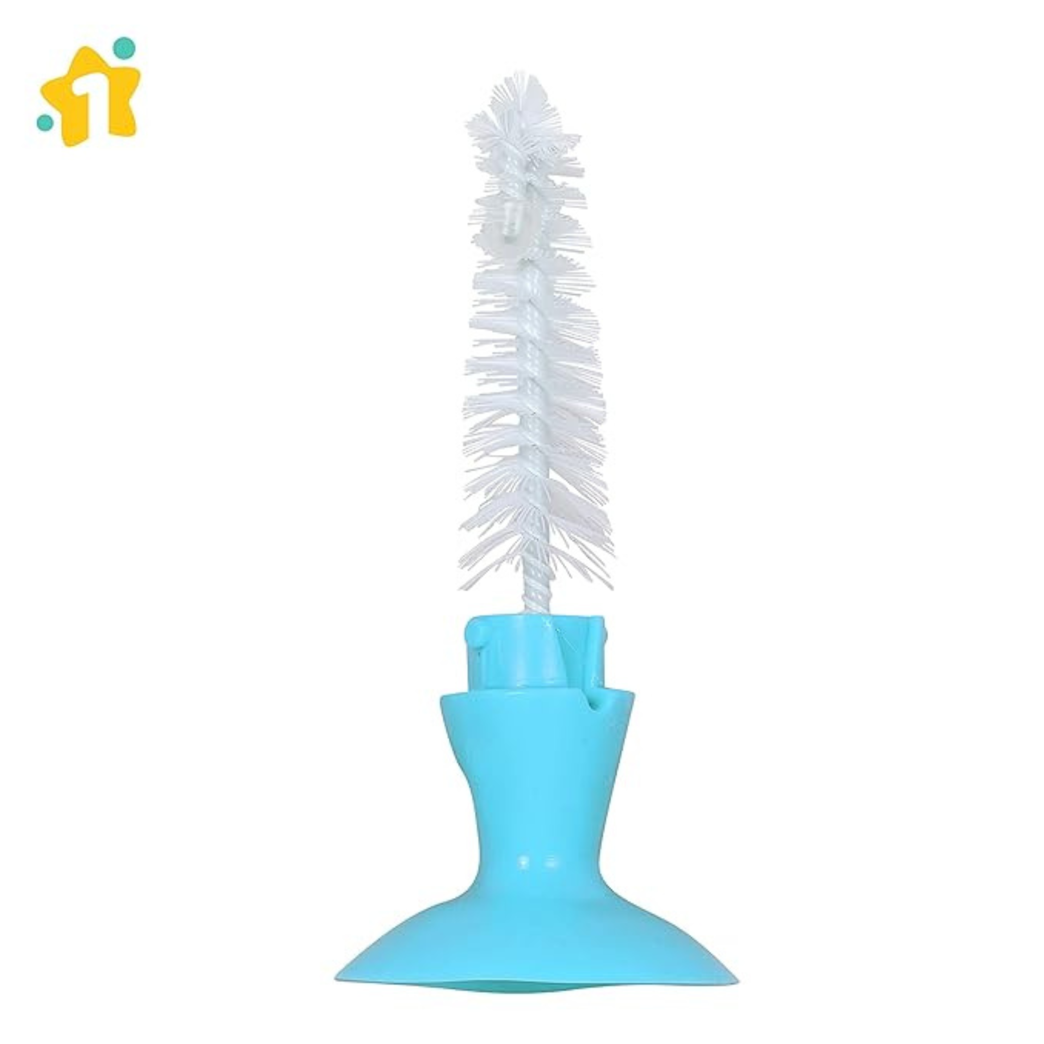 1st Step BPA Free 2 in 1 Bottle & Nipple Cleaning Brush with Suction Base | Nylon Bristles Baby Feeding Bottle Cleaner (Copy)