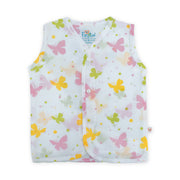 Mul Mul Cotton Front Button Baby Top |Muslin Button Type Jablas for Newborn Babies