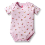 I Bears Interlock Knit Half Sleeves Onesies for Baby | Soft Cotton Baby Bodysuit for Newborns & Infants | Comfortable Daily Wear