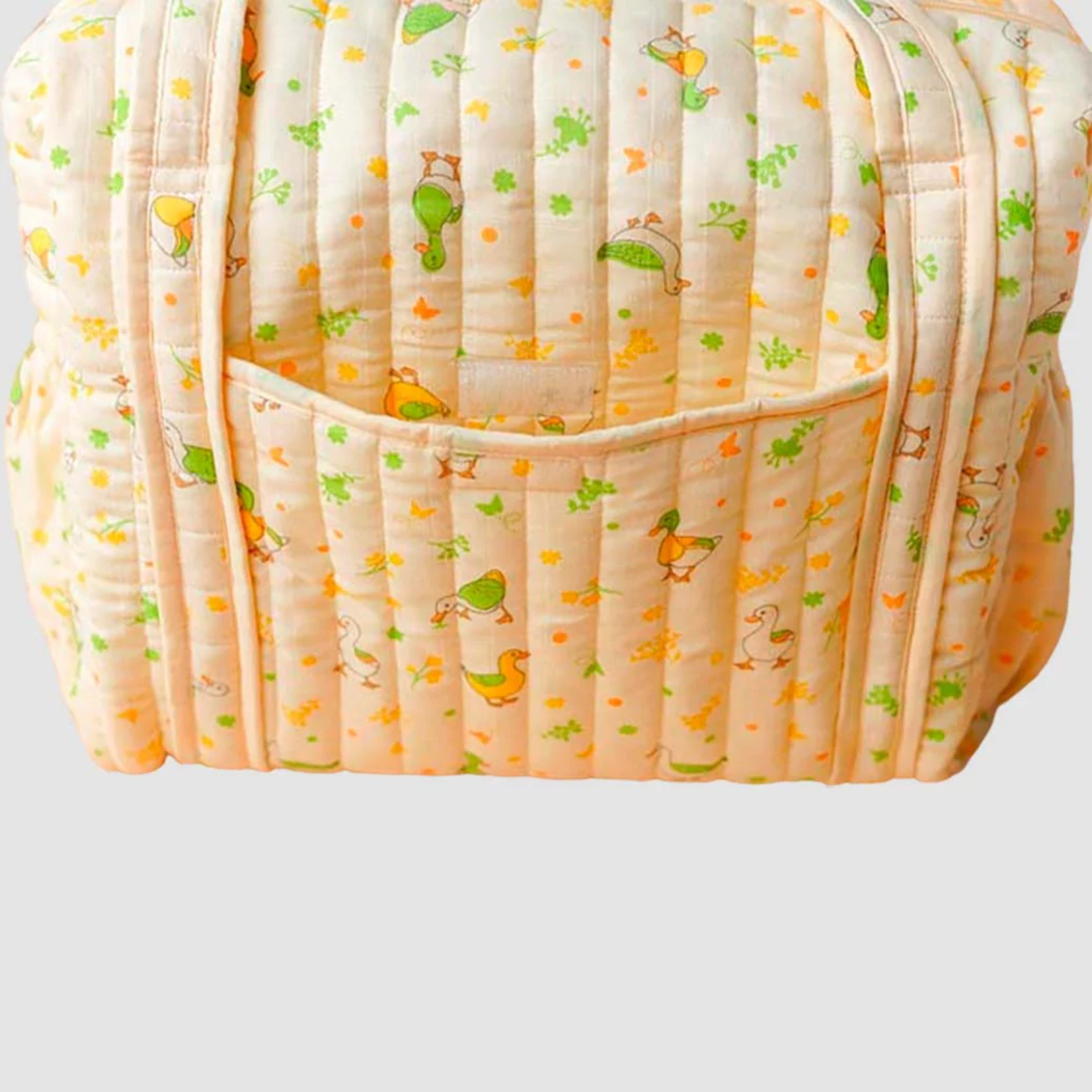 Premium Muslin Diaper Bag for Moms – Soft Cotton Baby Travel Bag with Multiple Compartments, Lightweight Maternity Tote for Newborn Essentials, Stylish & Washable