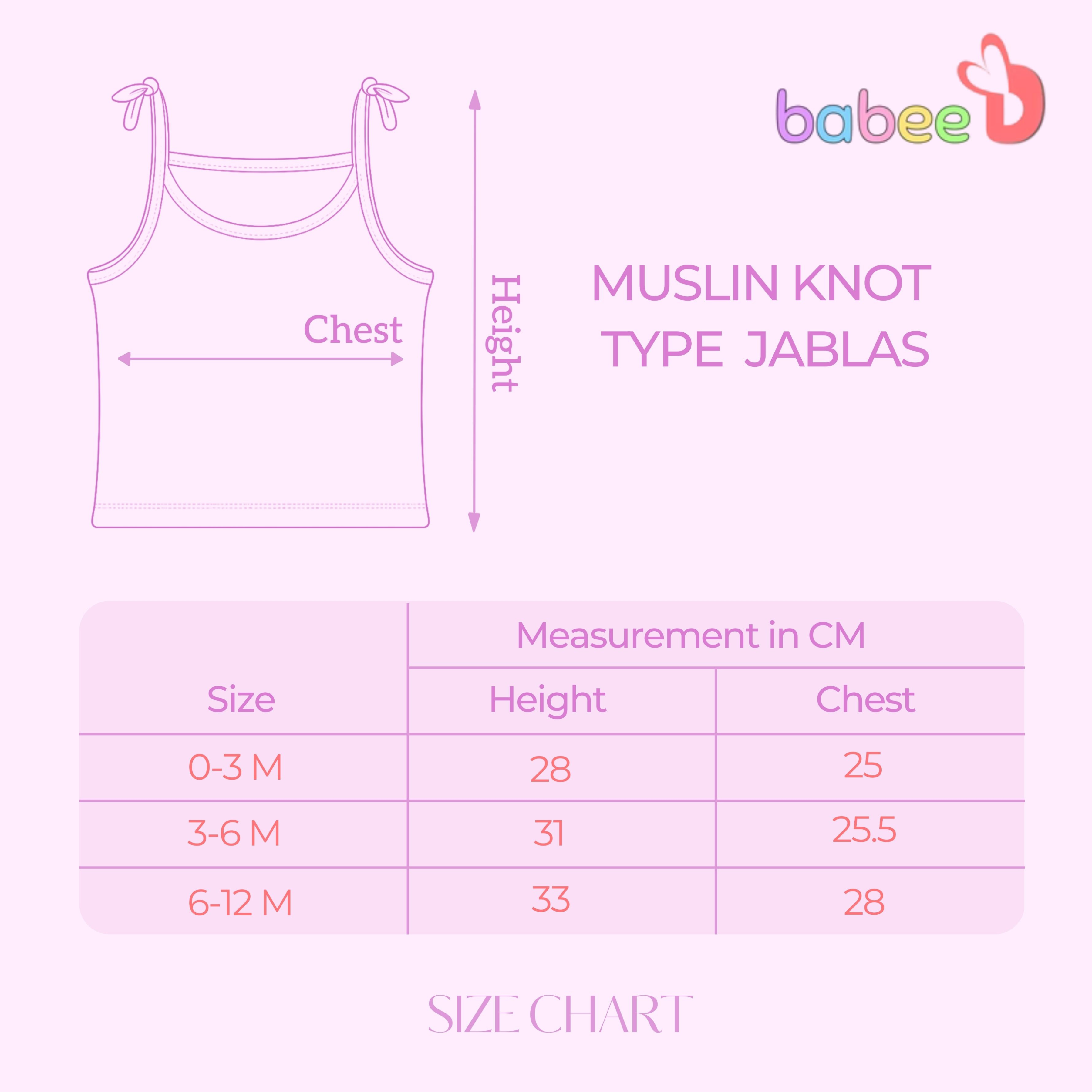 Muslin Knot Type Jablas | Muslin Knot Top For Babies