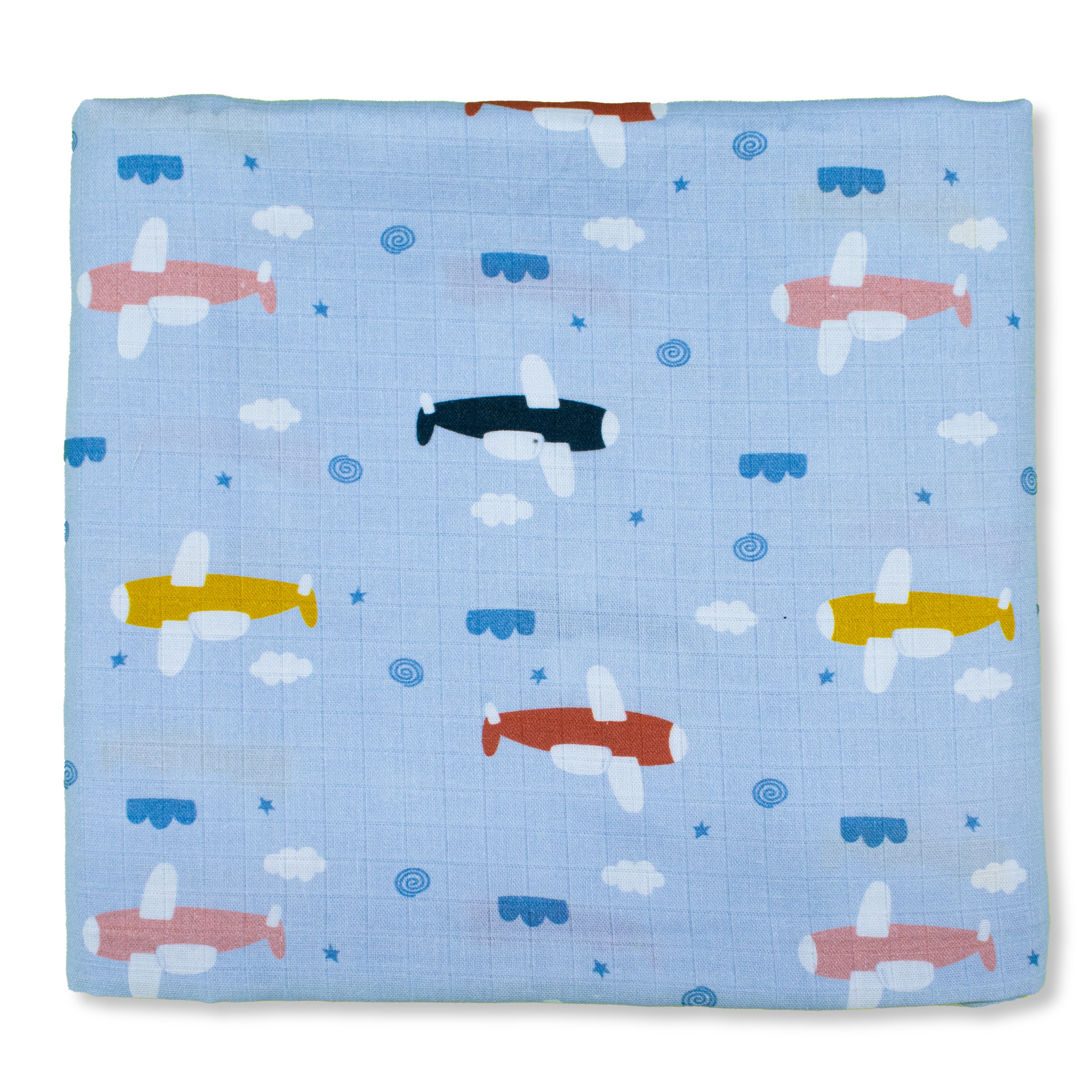 Organic 100% Cotton Baby Muslin Swaddle Cloth | Ultra-Soft & Breathable | 110×110 cm | Newborn–12 Months | Pack of 1