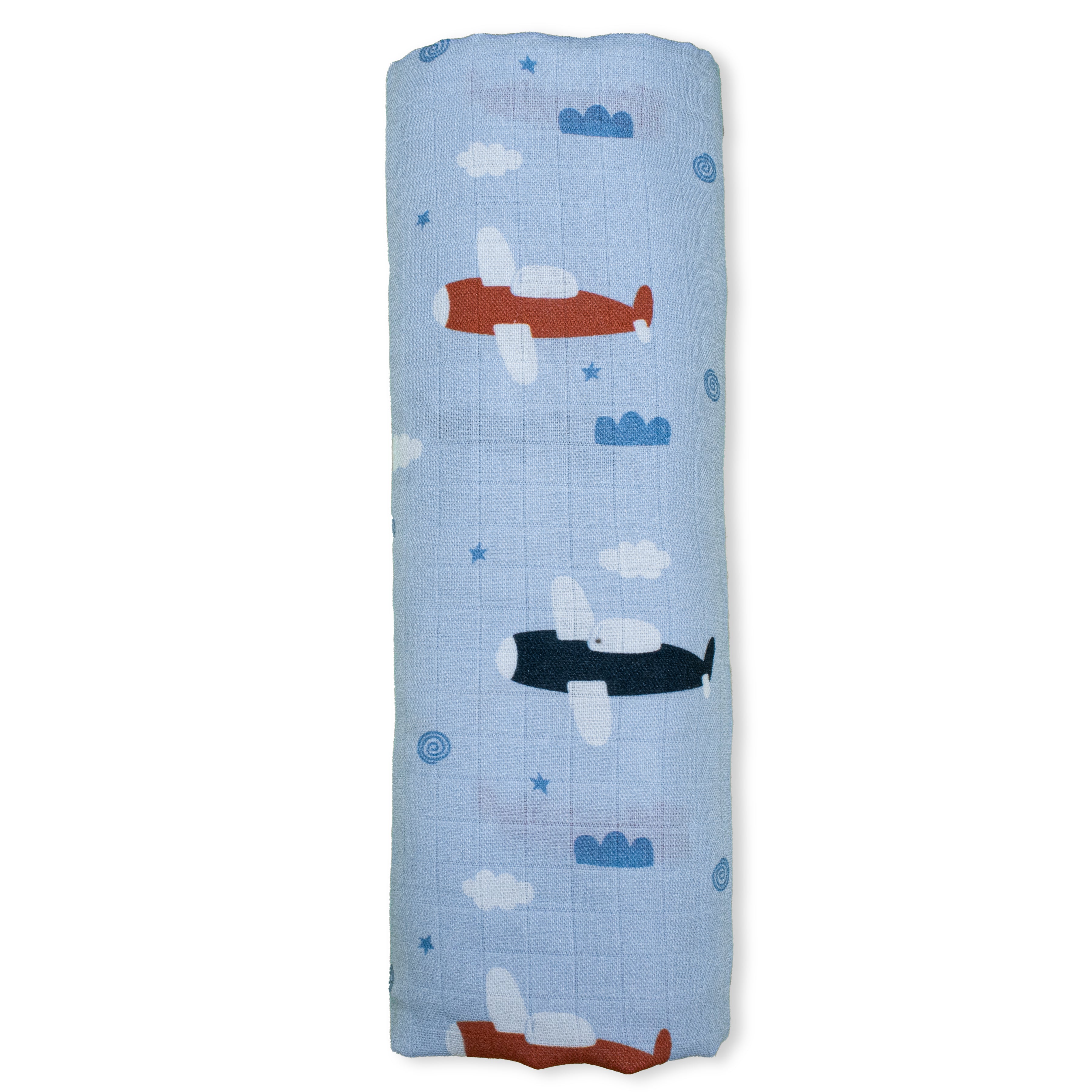 Organic 100% Cotton Baby Muslin Swaddle Cloth | Ultra-Soft & Breathable | 110×110 cm | Newborn–12 Months | Pack of 1