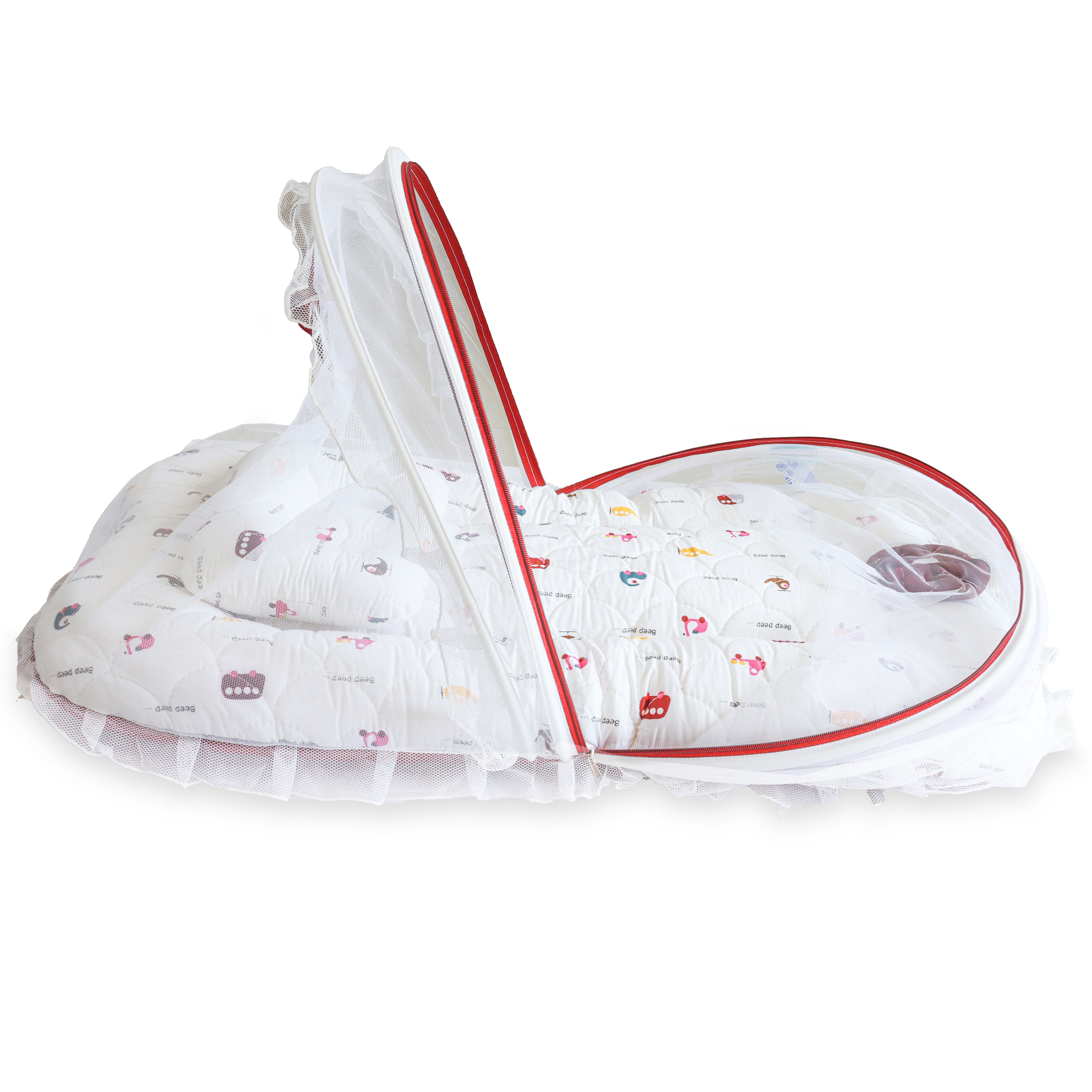 Premium Baby Bedding Set with Mosquito Net | 100% Insect Protection, Zip Closure & Baby Pillow