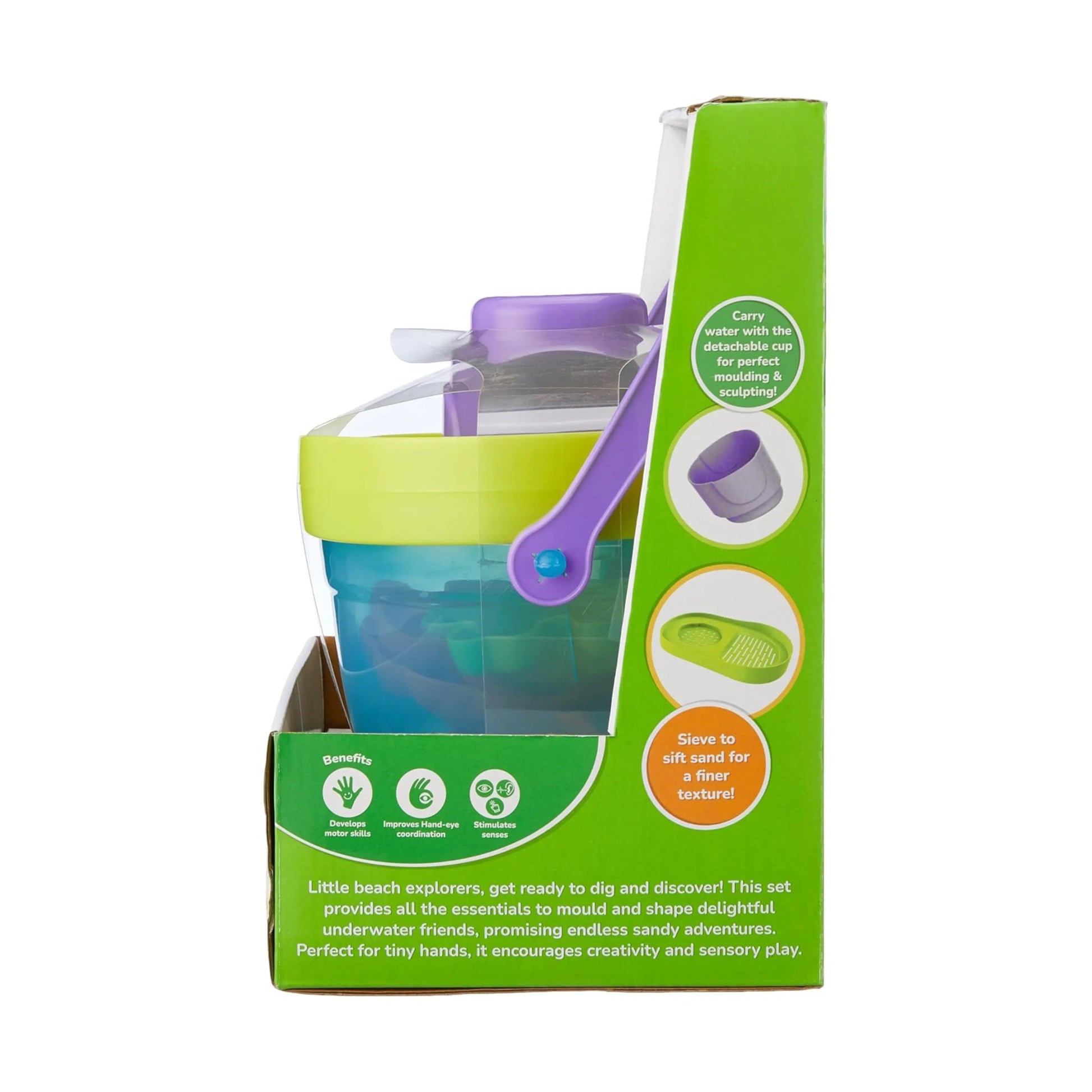 Giggles Funskool Junior Sand Playset, Educational & Creative Construction Toy for Kids, Encourages Learning & Development, Fun Activity for Preschoolers, Gift Set for Kid, Age 18+ Months Giggles Funskool