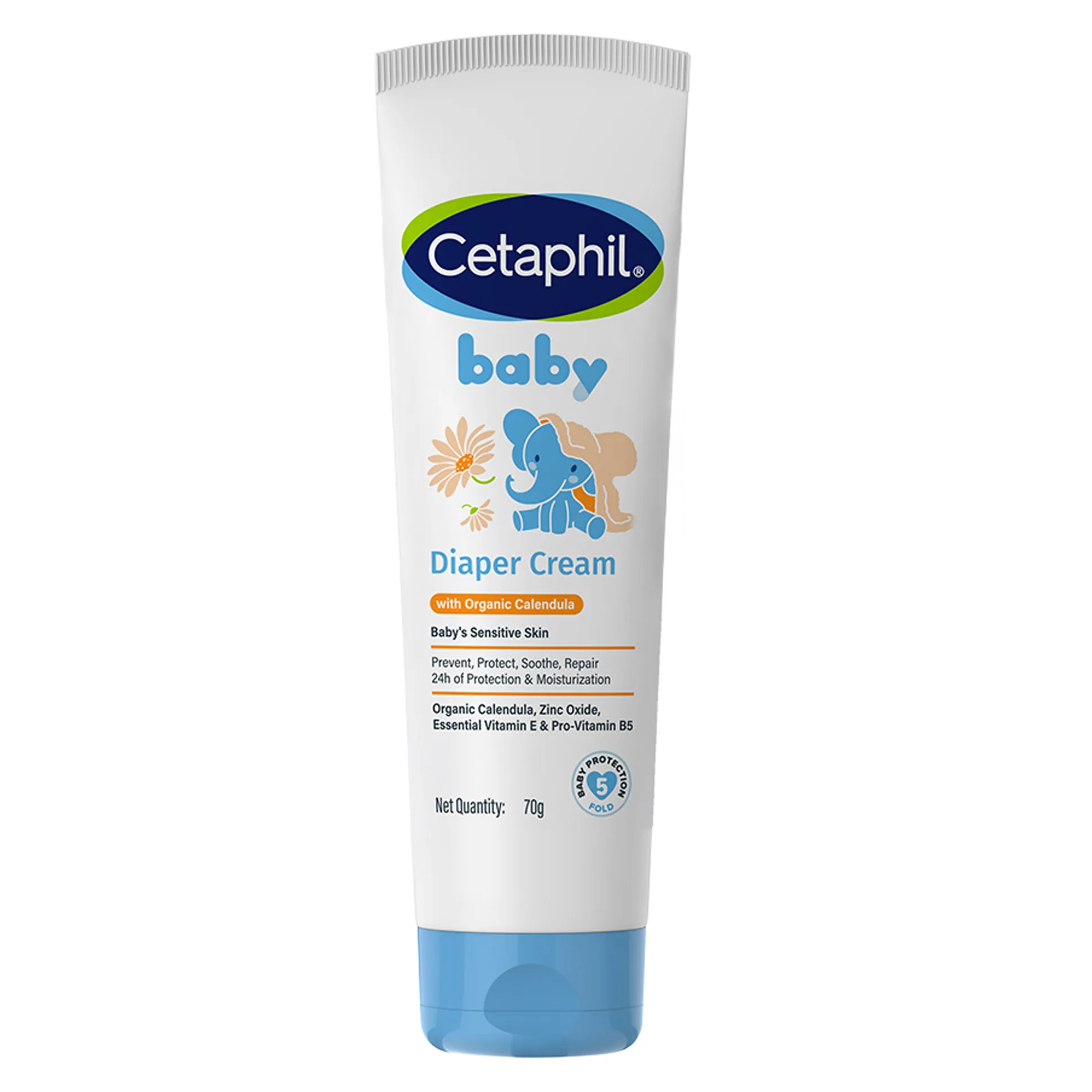 Cetaphil Baby Diaper Cream | Soothing & Protective Rash Cream for Newborns | Gentle Care for Sensitive Baby Skin-70g