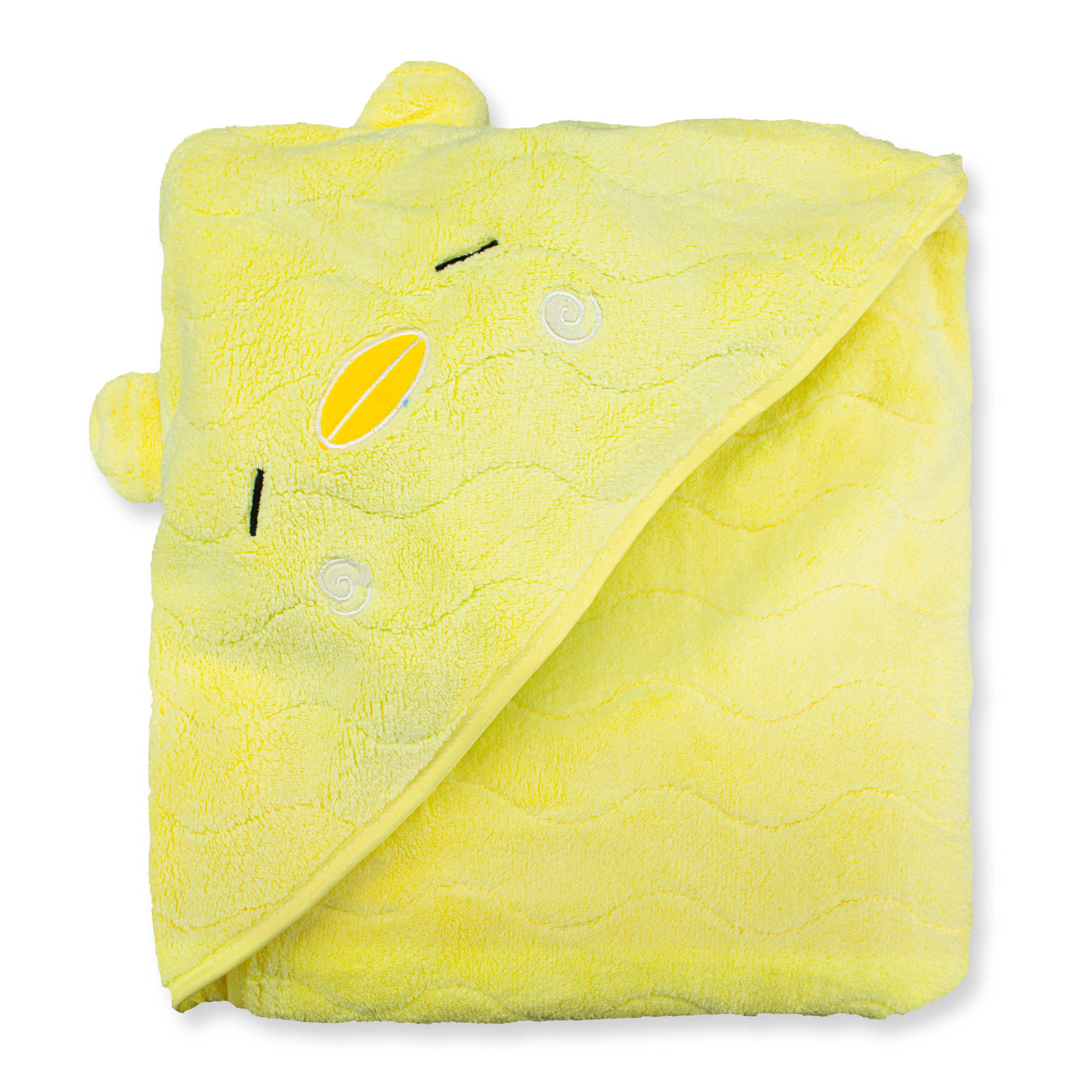 Soft Baby Fur Hooded Towel for Newborns & Toddlers | Ultra Absorbent Bath Towel