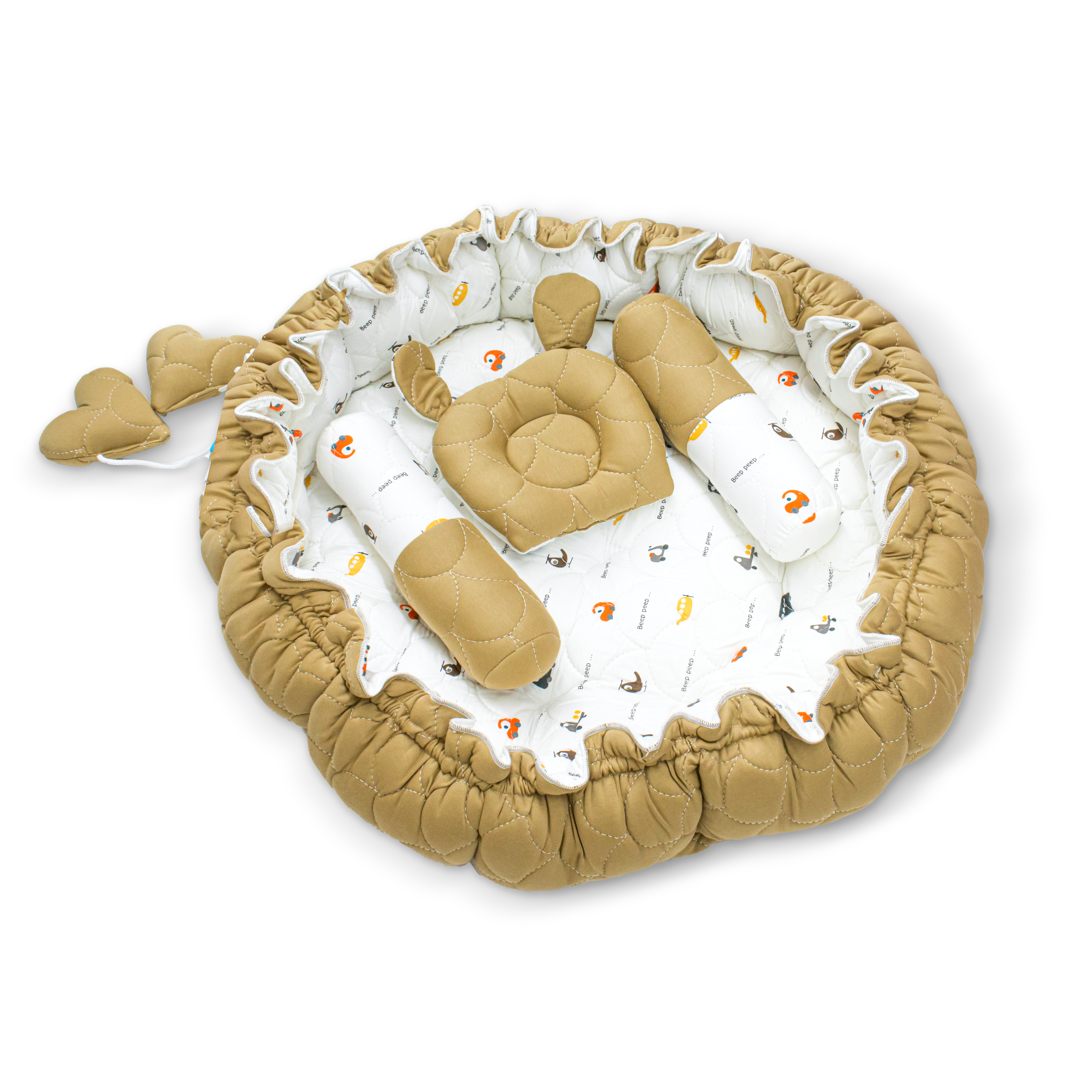 Cotton Nest for Baby Nap | Soft & Comfortable Baby Lounger Nest for Newborns | Cozy Sleeping Bed