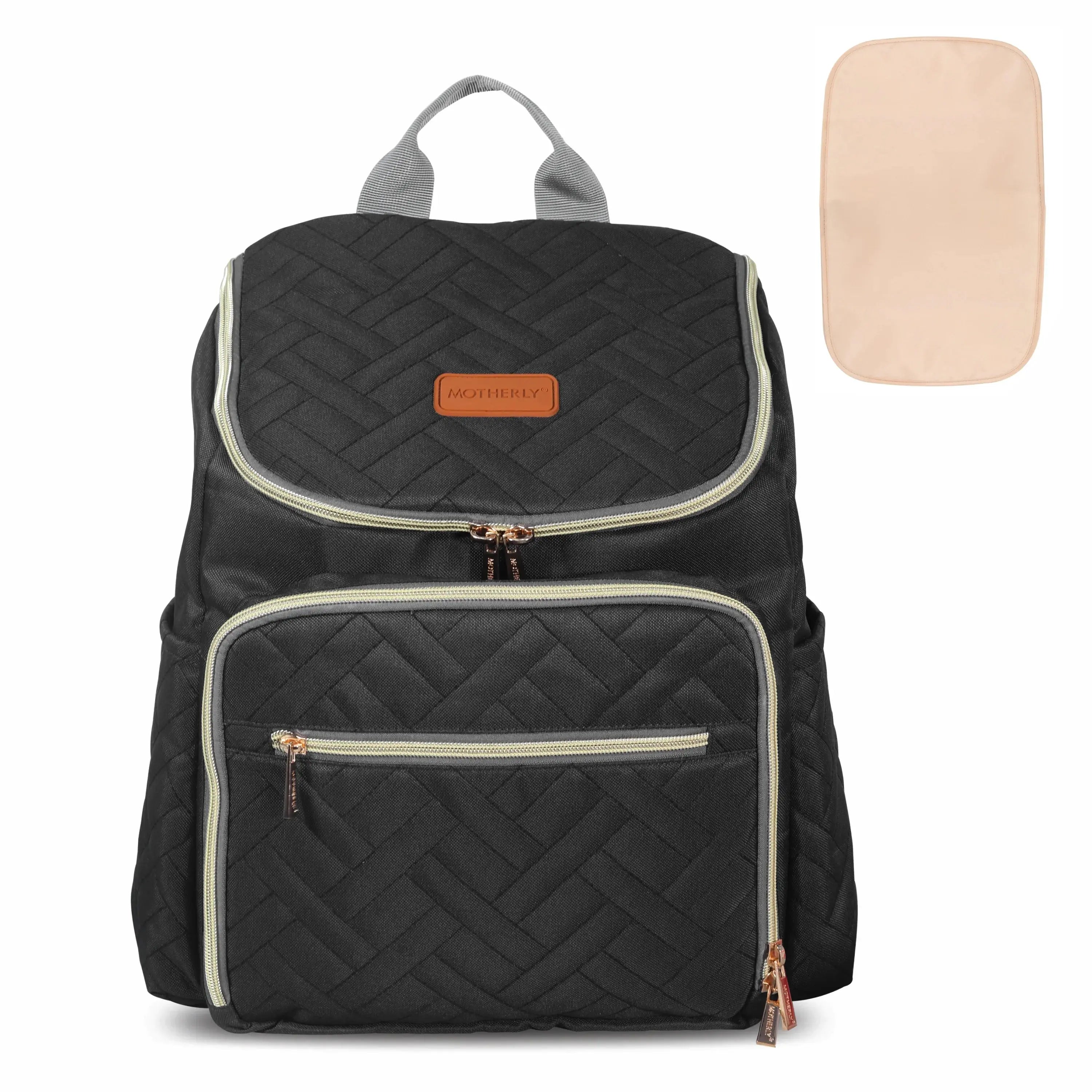 Motherly Everyday Diaper Bag – Travel & Maternity Bag for Moms - Black Motherly