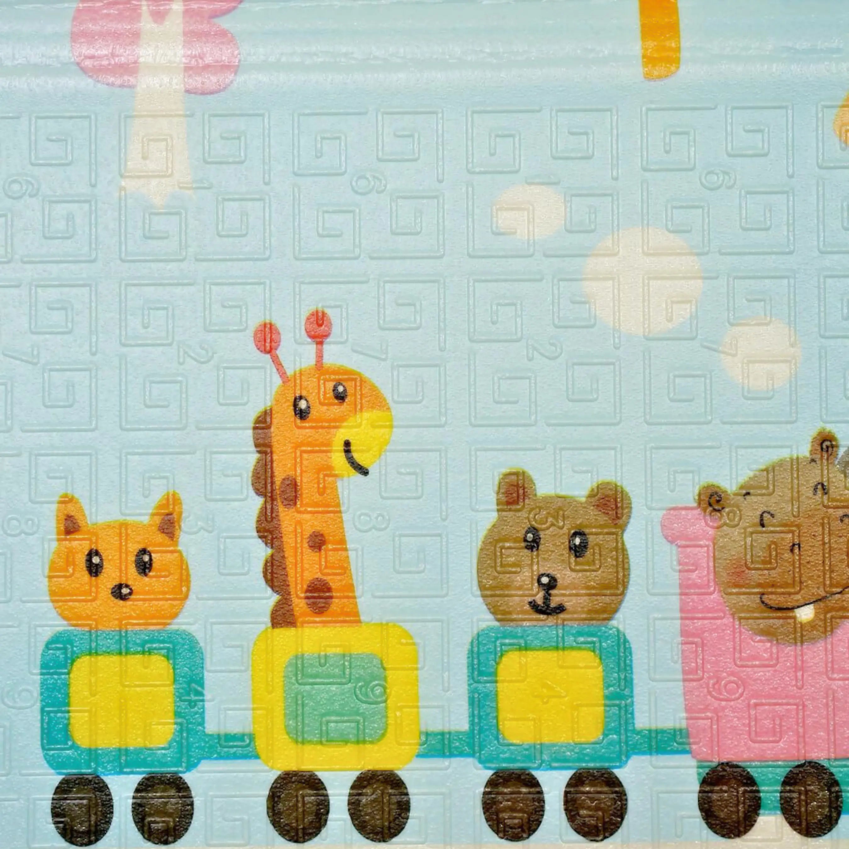 Reversible Baby Play Mat, Learning & Crawling Foldable Foam Mat (Large) babee D