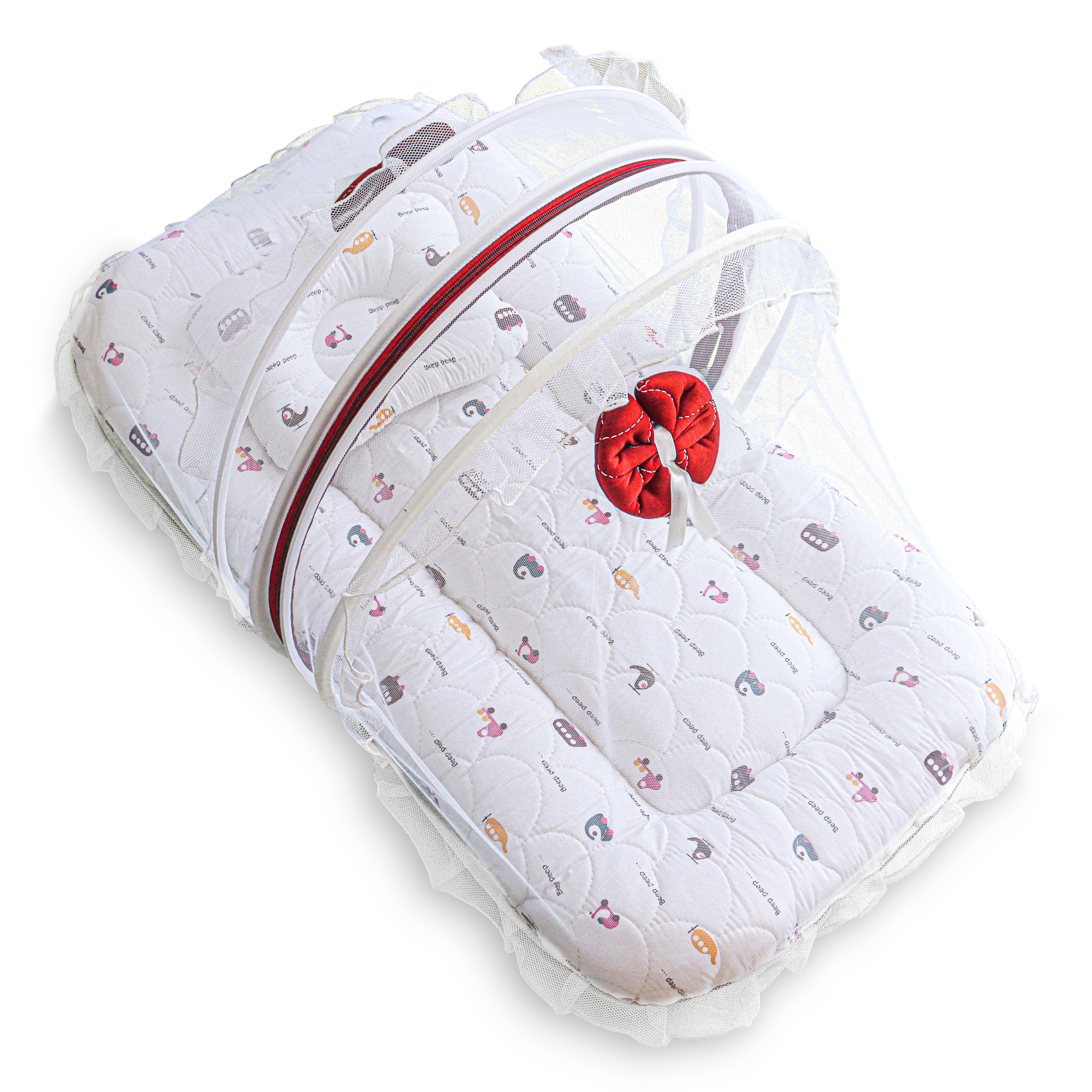 Premium Baby Bedding Set with Mosquito Net | 100% Insect Protection, Zip Closure & Baby Pillow