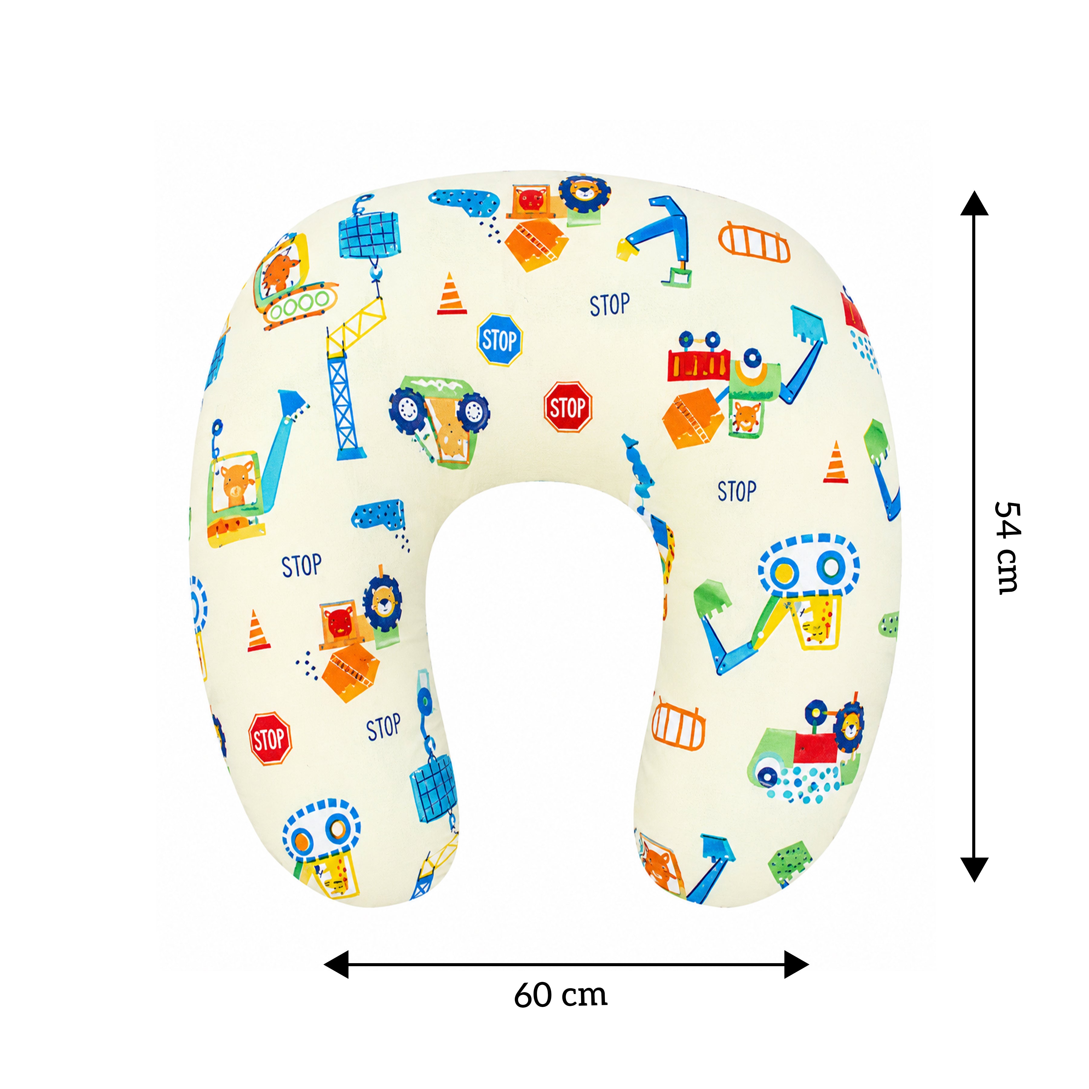 Nursing Pillow for Moms Comfy U-Shape with Handy Pocket Washable Cotton Cover, Zippers, No Foul Smell | Smart Fit for Feeding, Holding and Bonding