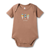 I Bears Interlock Knit Half Sleeves Onesies for Baby | Soft Cotton Baby Bodysuit for Newborns & Infants | Comfortable Daily Wear