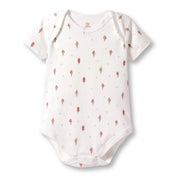 I Bears Interlock Knit Half Sleeves Onesies for Baby | Soft Cotton Baby Bodysuit for Newborns & Infants | Comfortable Daily Wear