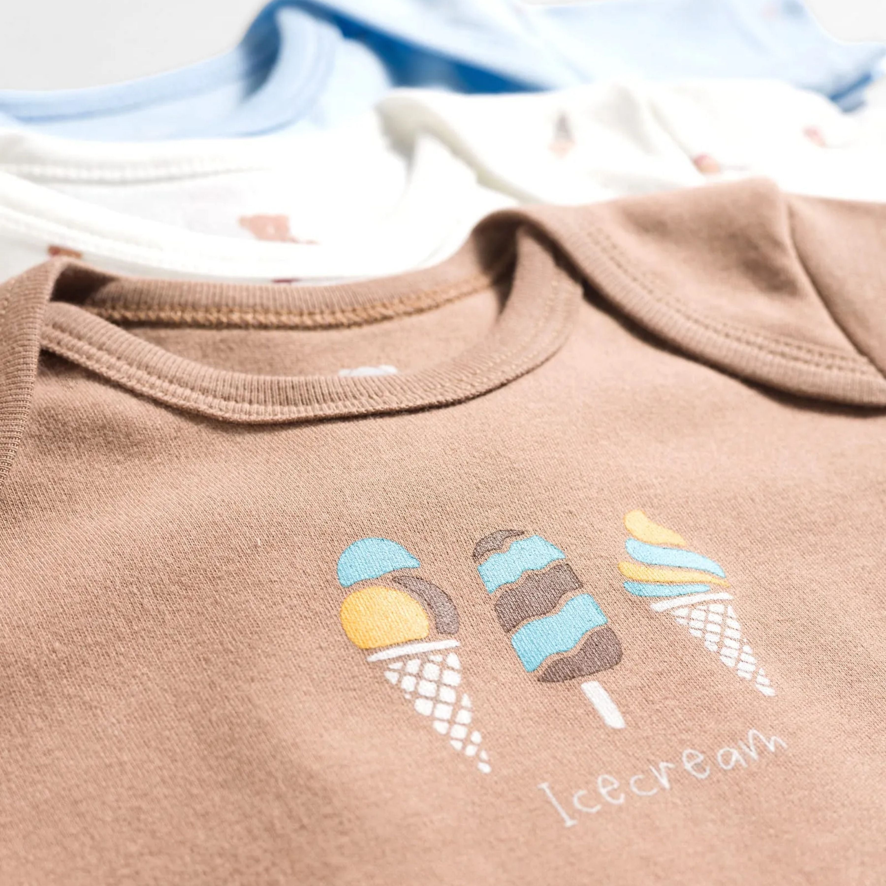 I Bears Interlock Knit Half Sleeves Onesies Combo Pack of 3 | Soft Cotton Baby Bodysuit for Newborns & Infants | Comfortable Daily Wear