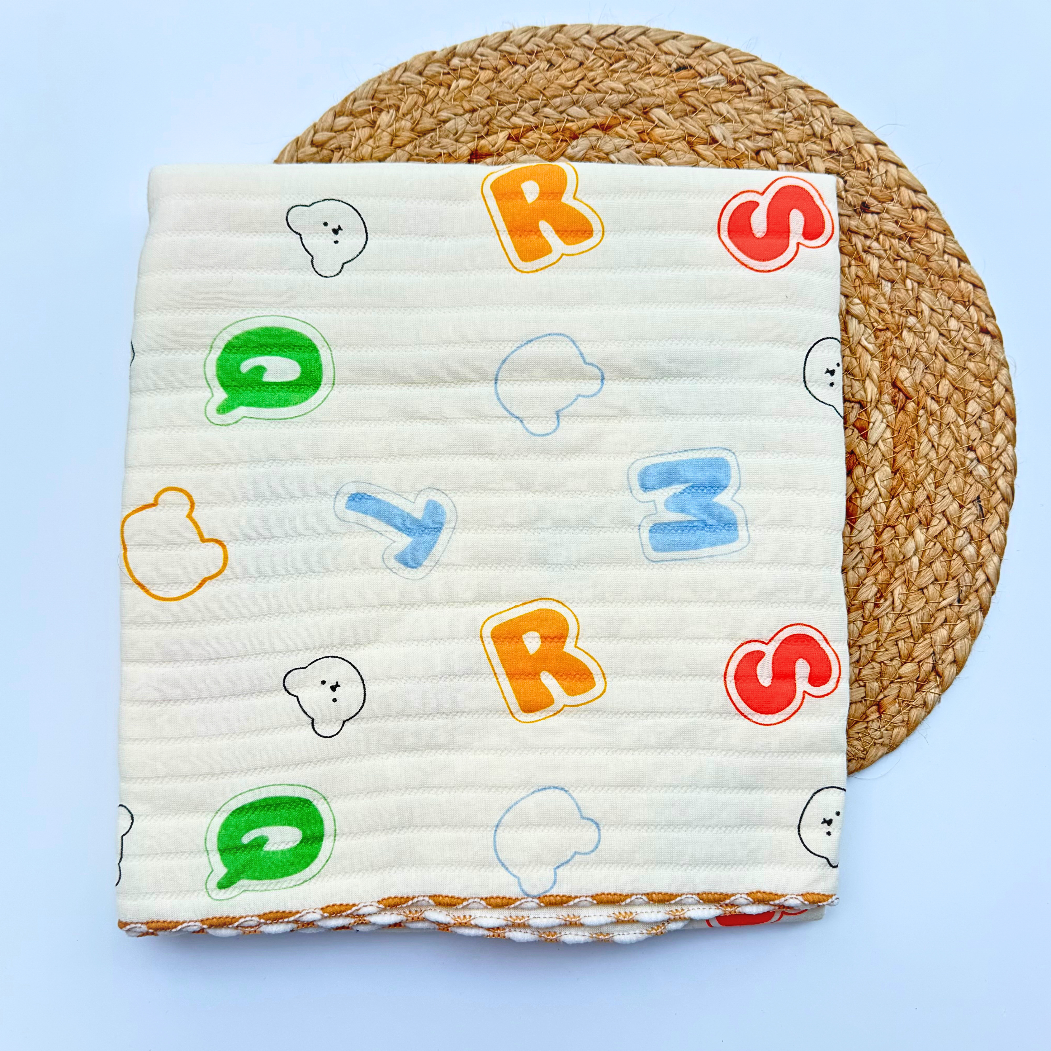 Organic 100% Cotton Baby Muslin Blanket Cloth | Ultra-Soft & Breathable | 85×85 cm | Newborn–12 Months babee D