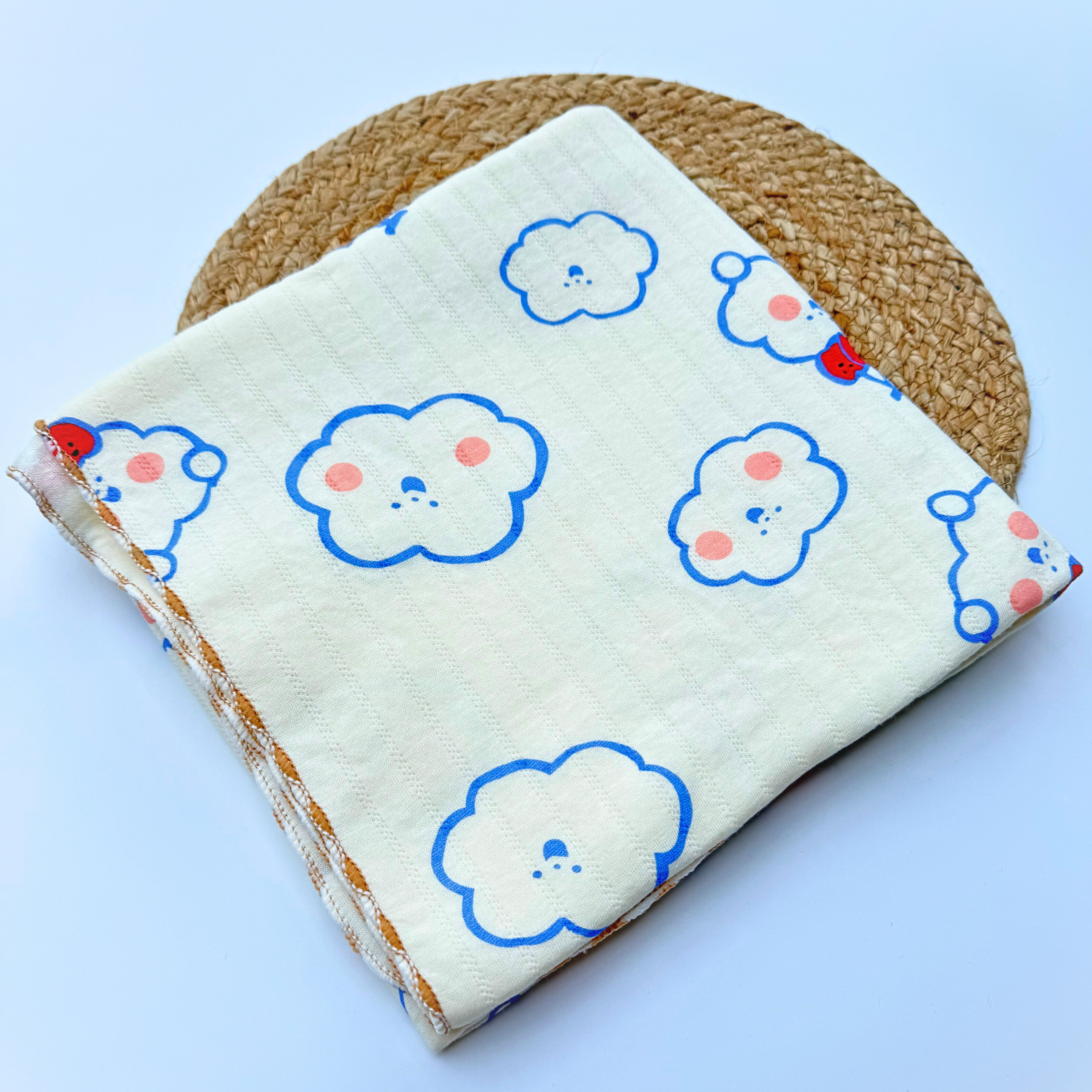 Organic 100% Cotton Baby Muslin Blanket Cloth | Ultra-Soft & Breathable | 85×85 cm | Newborn–12 Months babee D
