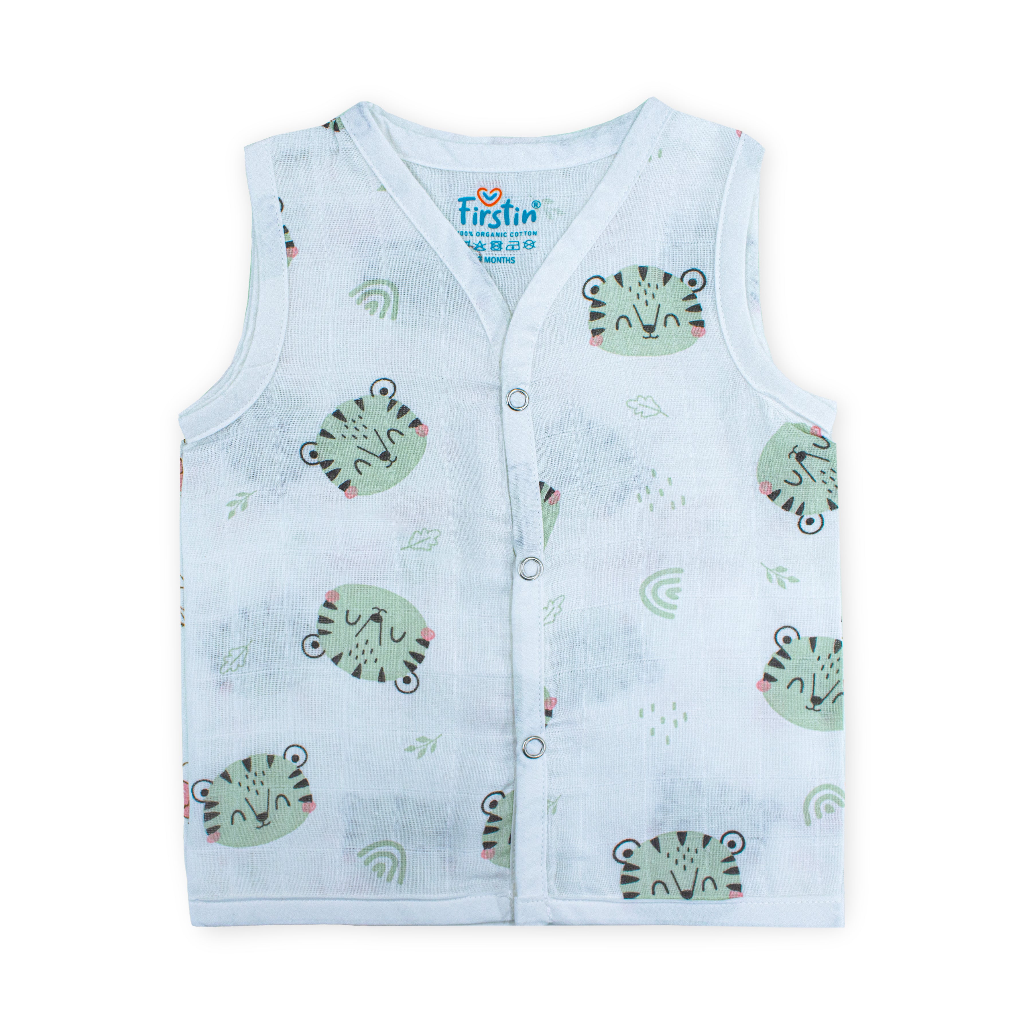 Muslin Button Type Jablas | Muslin Front Button Top For Babies