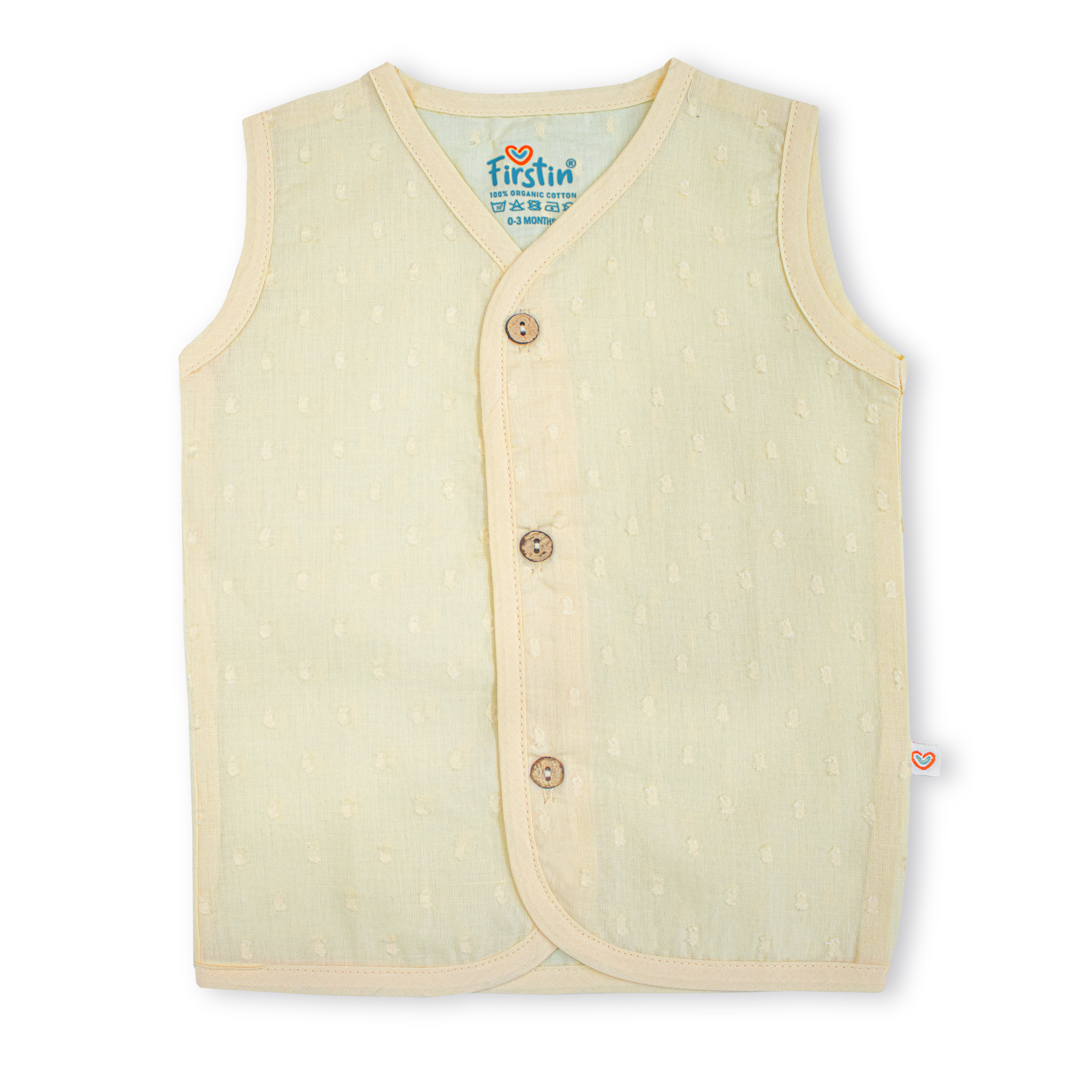 Muslin Button Type Jablas | Muslin Front Button Top For Babies