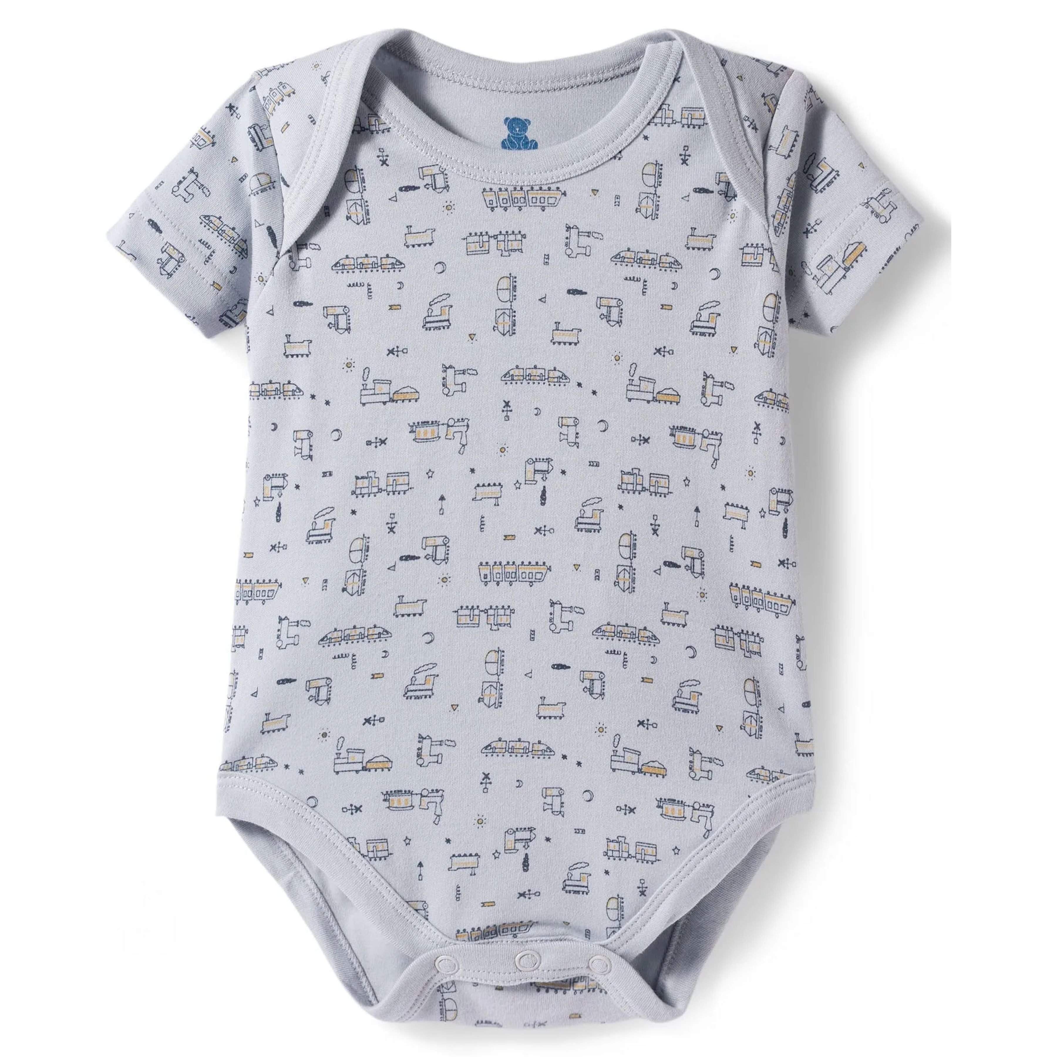 I Bears Interlock Knit Half Sleeves Onesies for Baby | Soft Cotton Baby Bodysuit for Newborns & Infants | Comfortable Daily Wear