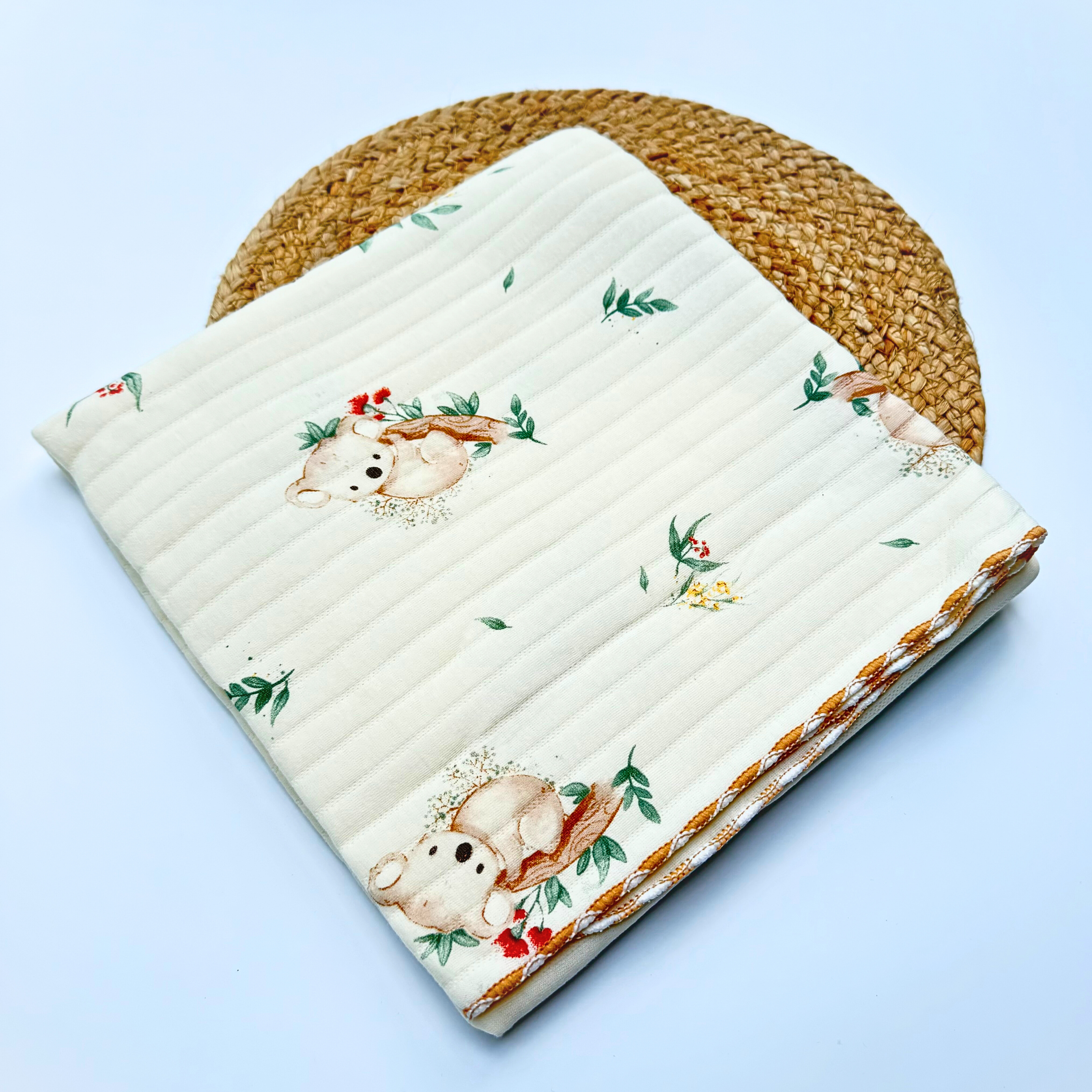 Organic 100% Cotton Baby Muslin Blanket Cloth | Ultra-Soft & Breathable | 85×85 cm | Newborn–12 Months babee D