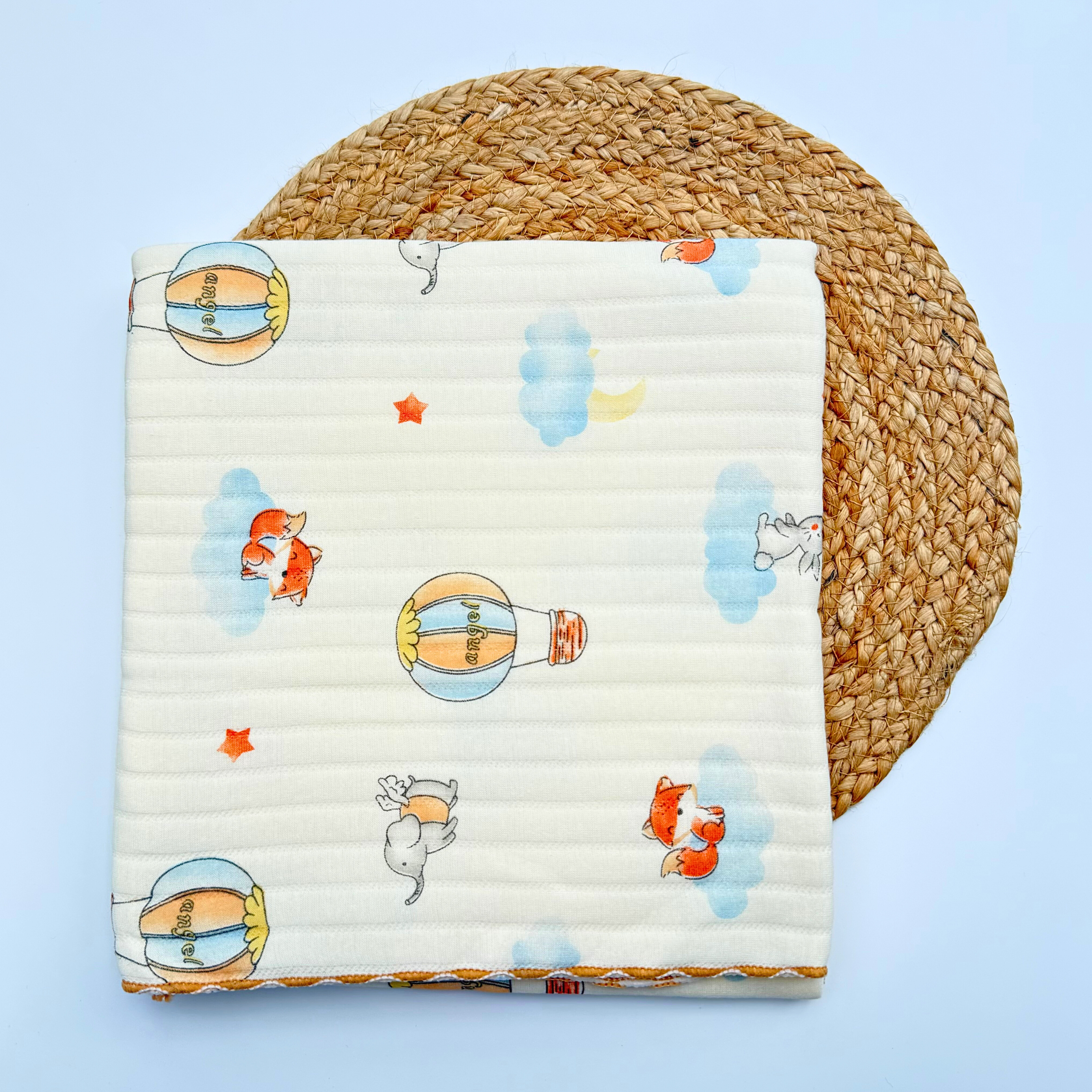 Organic 100% Cotton Baby Muslin Blanket Cloth | Ultra-Soft & Breathable | 85×85 cm | Newborn–12 Months babee D