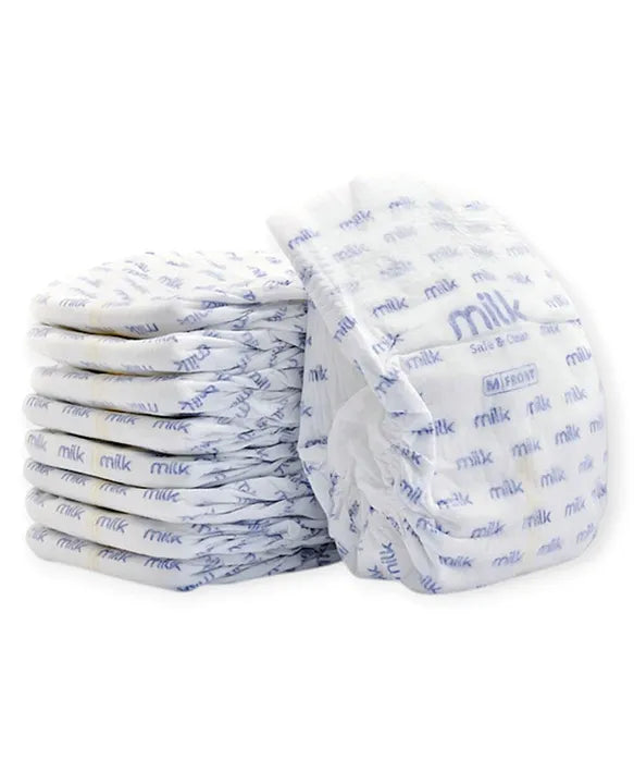 MILK Safe & Clean Baby Diapers Flexi Tape M | Pack of 42 | Soft, Leak-Proof Disposable Diapers for Newborn Babies