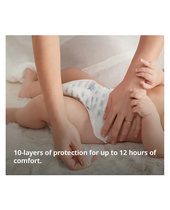 MILK Safe & Clean Baby Diapers Flexi Tape NB (Newborn) | Pack of 22 | Soft, Leak-Proof Disposable Diapers for Newborn Babies