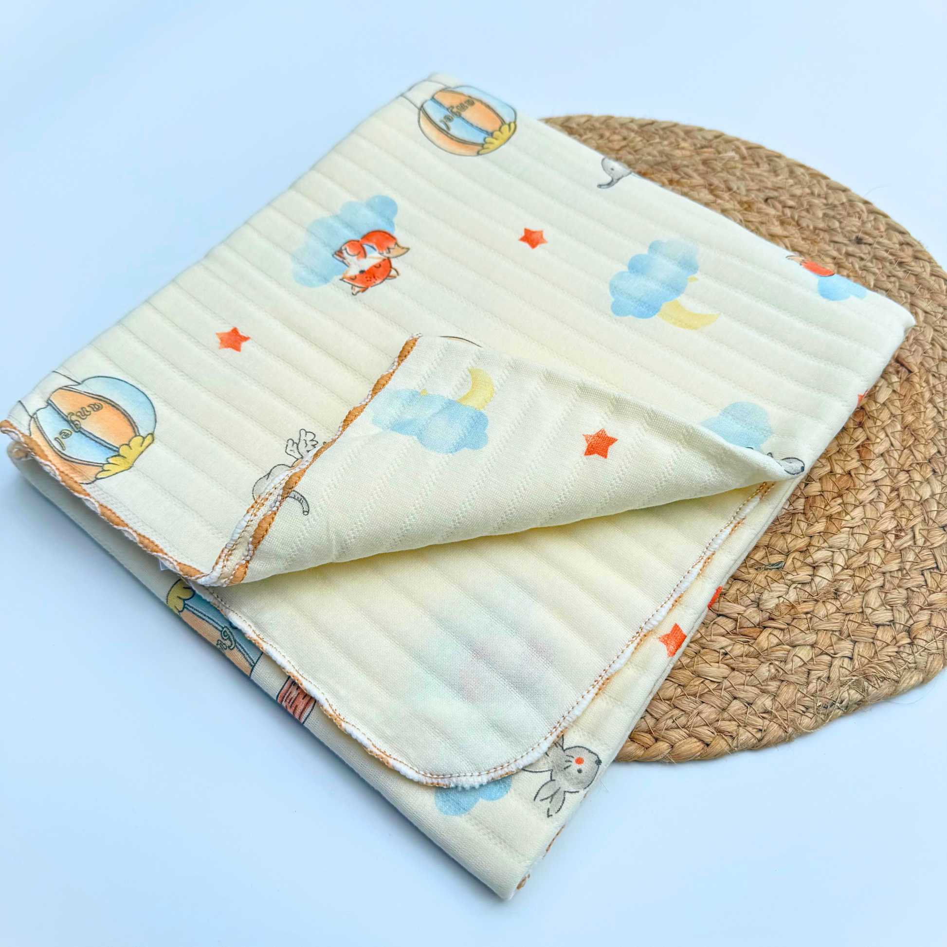 Organic 100% Cotton Baby Muslin Blanket Cloth | Ultra-Soft & Breathable | 85×85 cm | Newborn–12 Months babee D