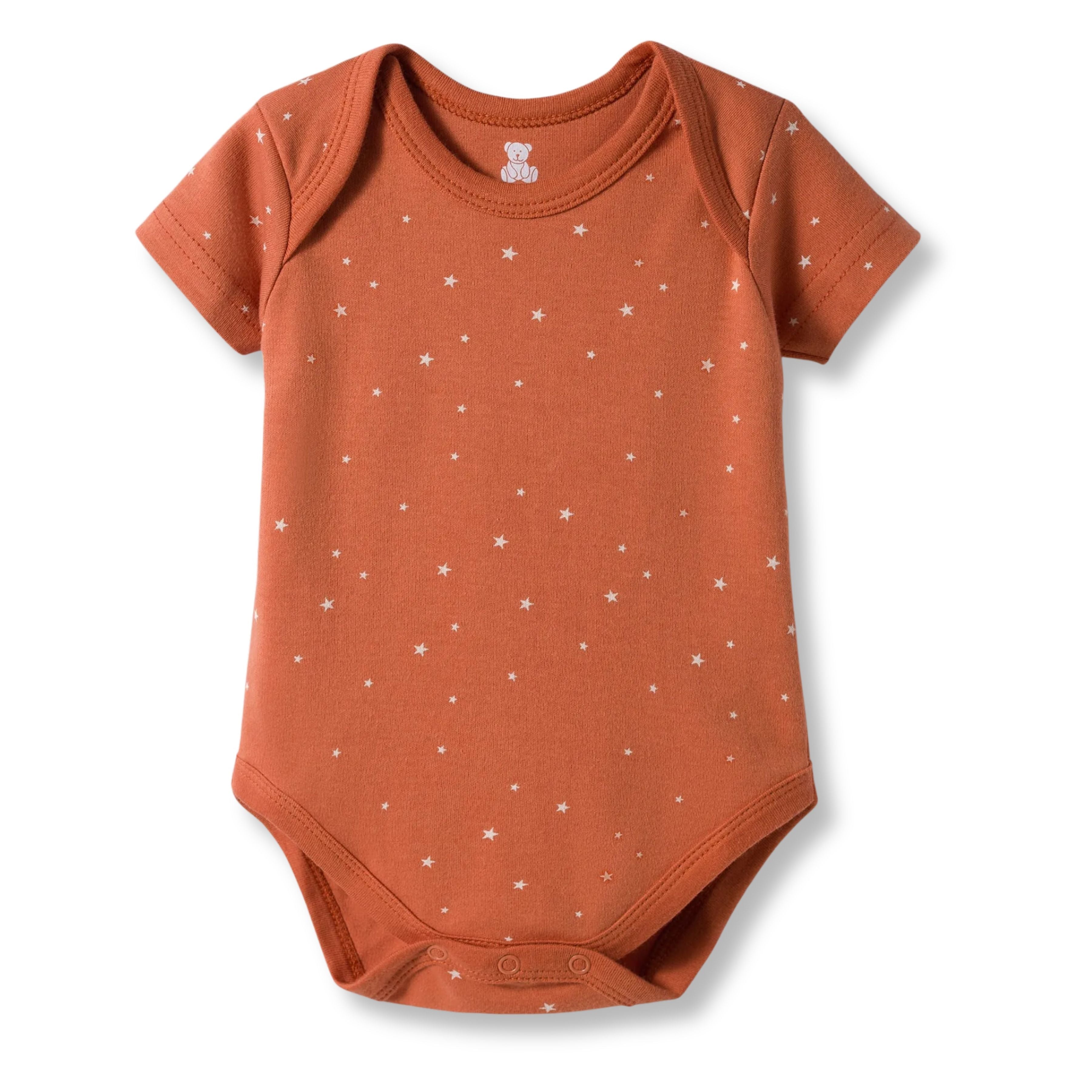 I Bears Interlock Knit Half Sleeves Onesies Combo Pack of 3 | Soft Cotton Baby Bodysuit for Newborns & Infants | Comfortable Daily Wear