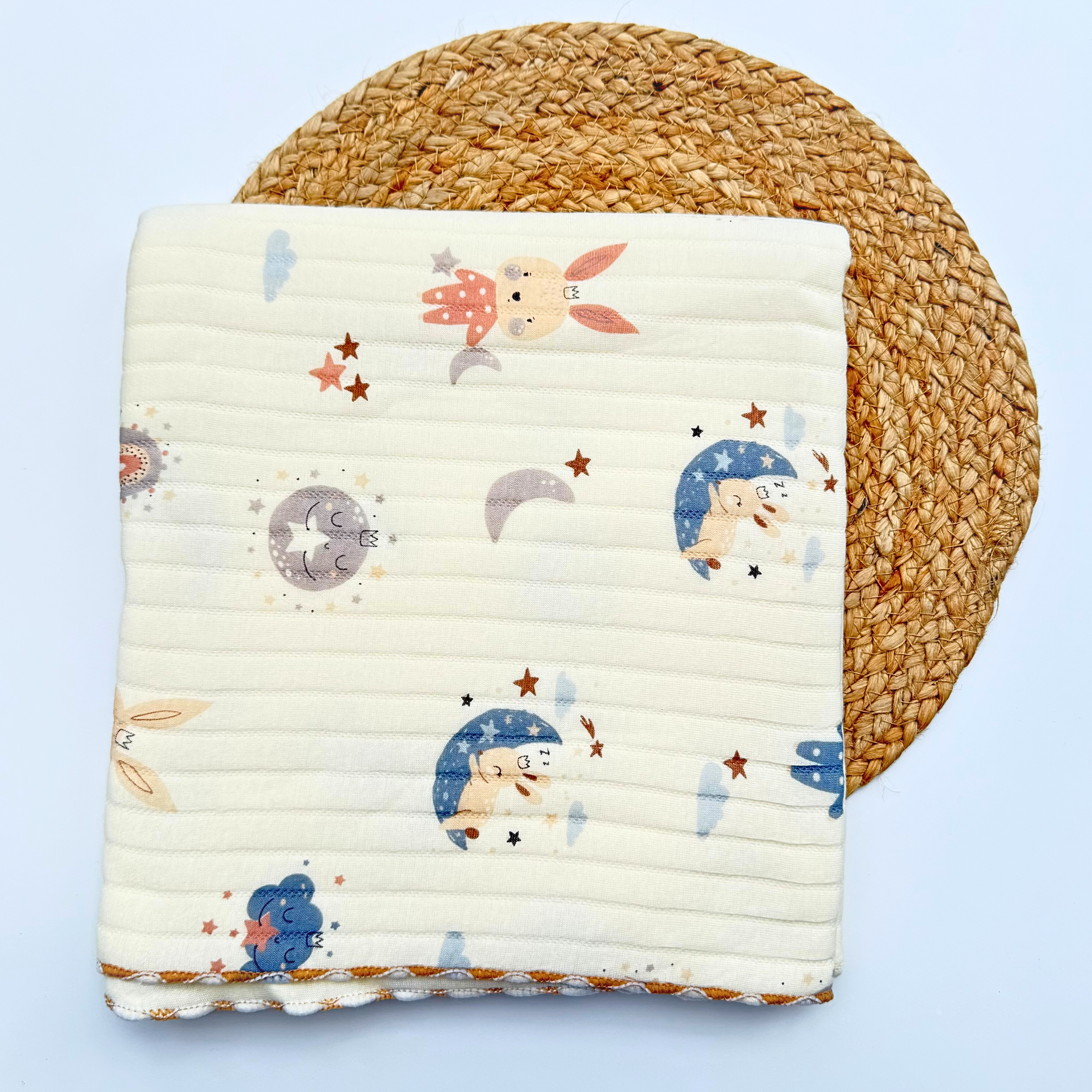 Organic 100% Cotton Baby Muslin Blanket Cloth | Ultra-Soft & Breathable | 85×85 cm | Newborn–12 Months babee D