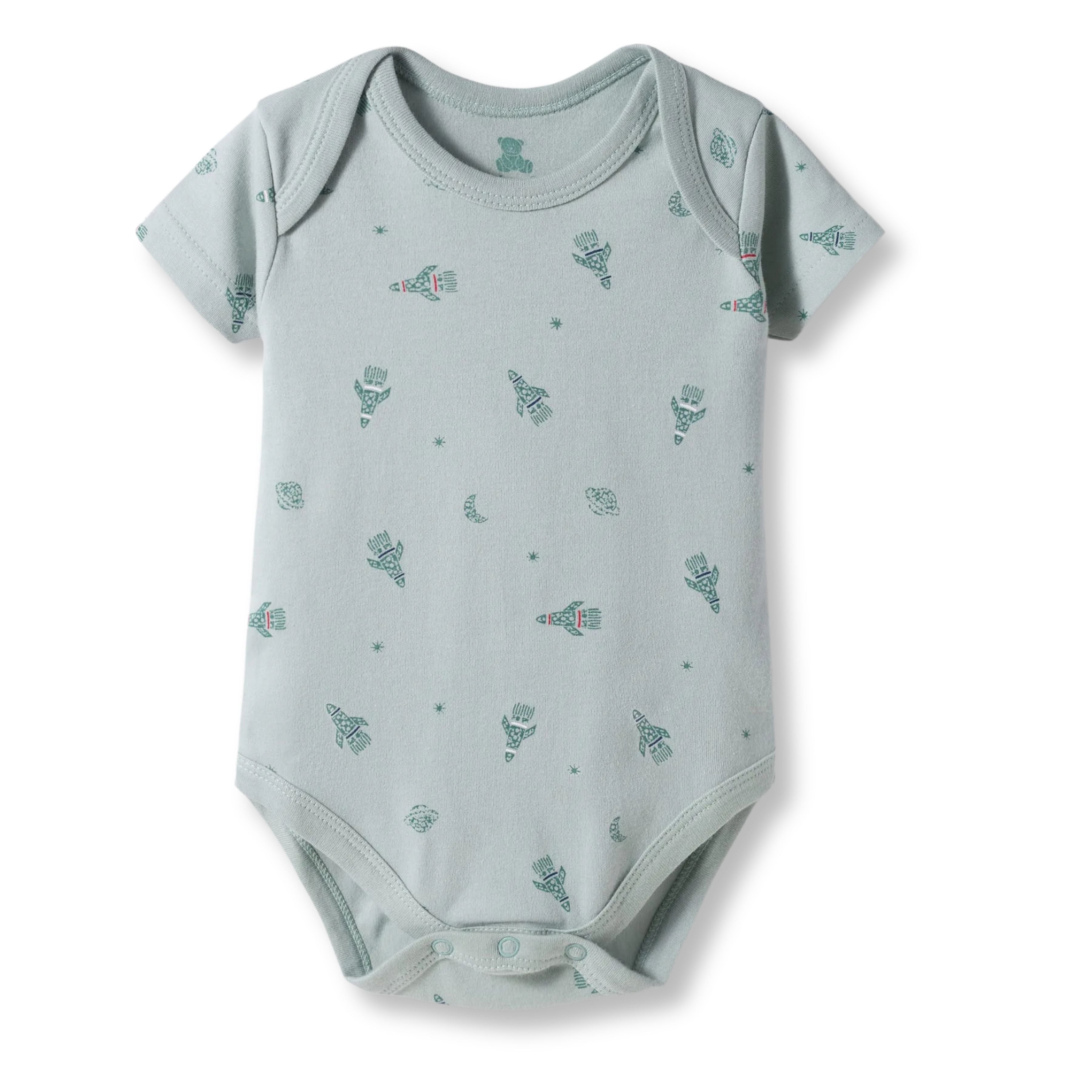 I Bears Interlock Knit Half Sleeves Onesies for Baby | Soft Cotton Baby Bodysuit for Newborns & Infants | Comfortable Daily Wear
